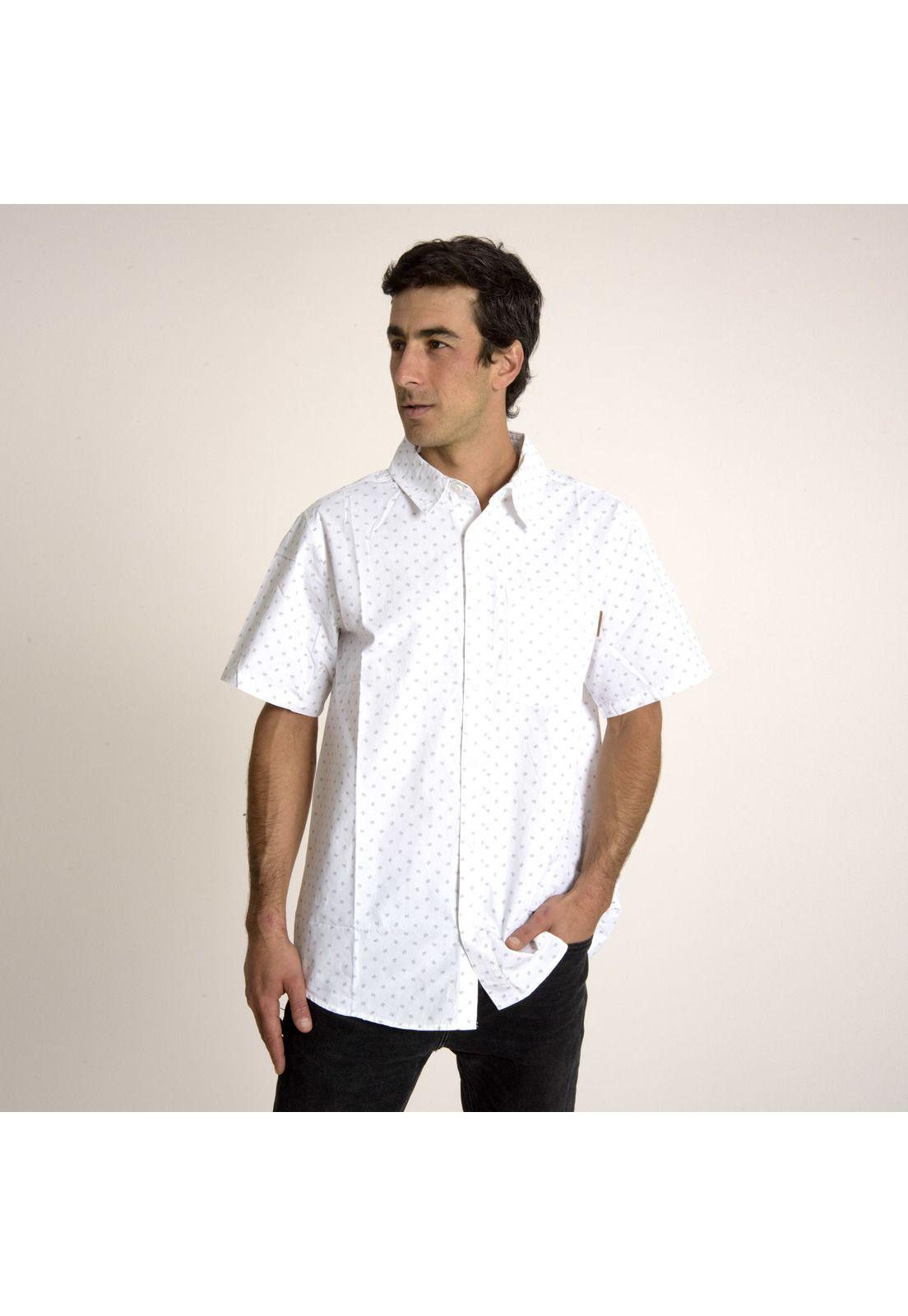 Camisa Hombre Patric Full Print Sh Blanco-1