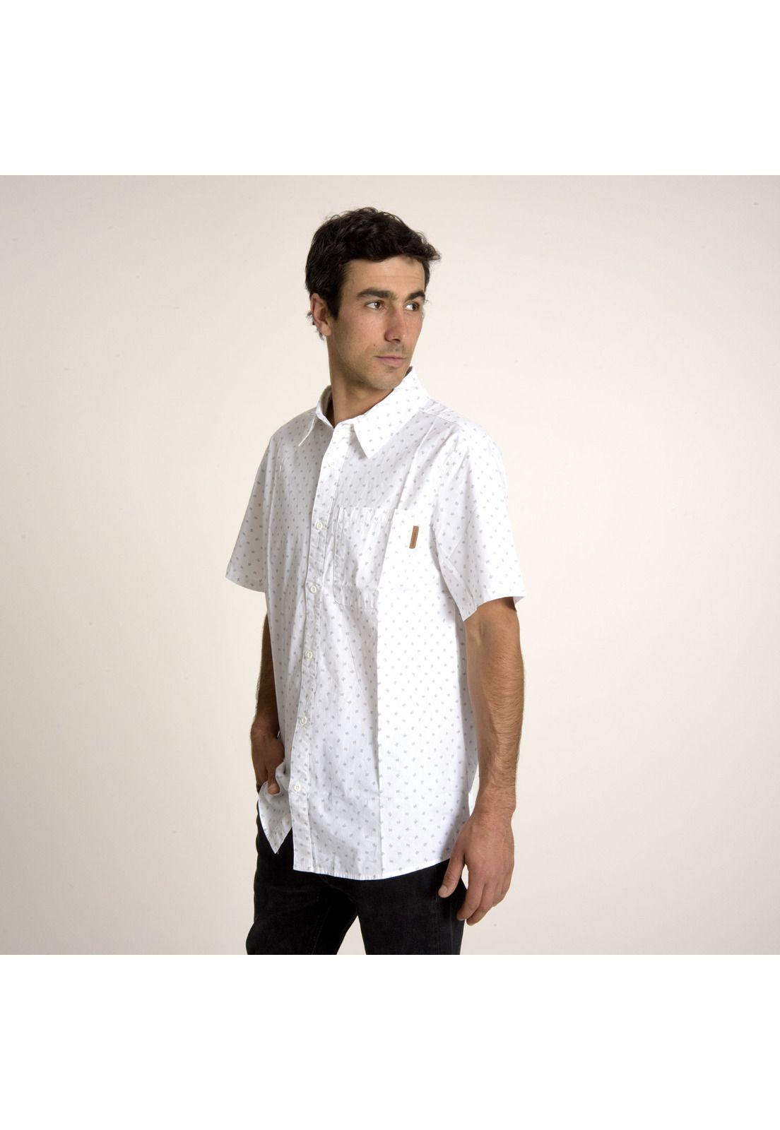 Camisa Hombre Patric Full Print Sh Blanco-2