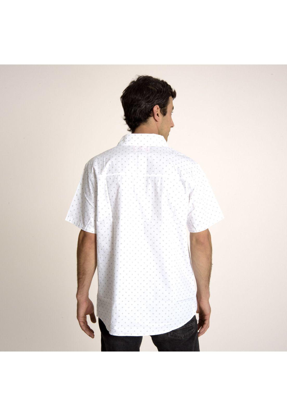 Camisa Hombre Patric Full Print Sh Blanco-3