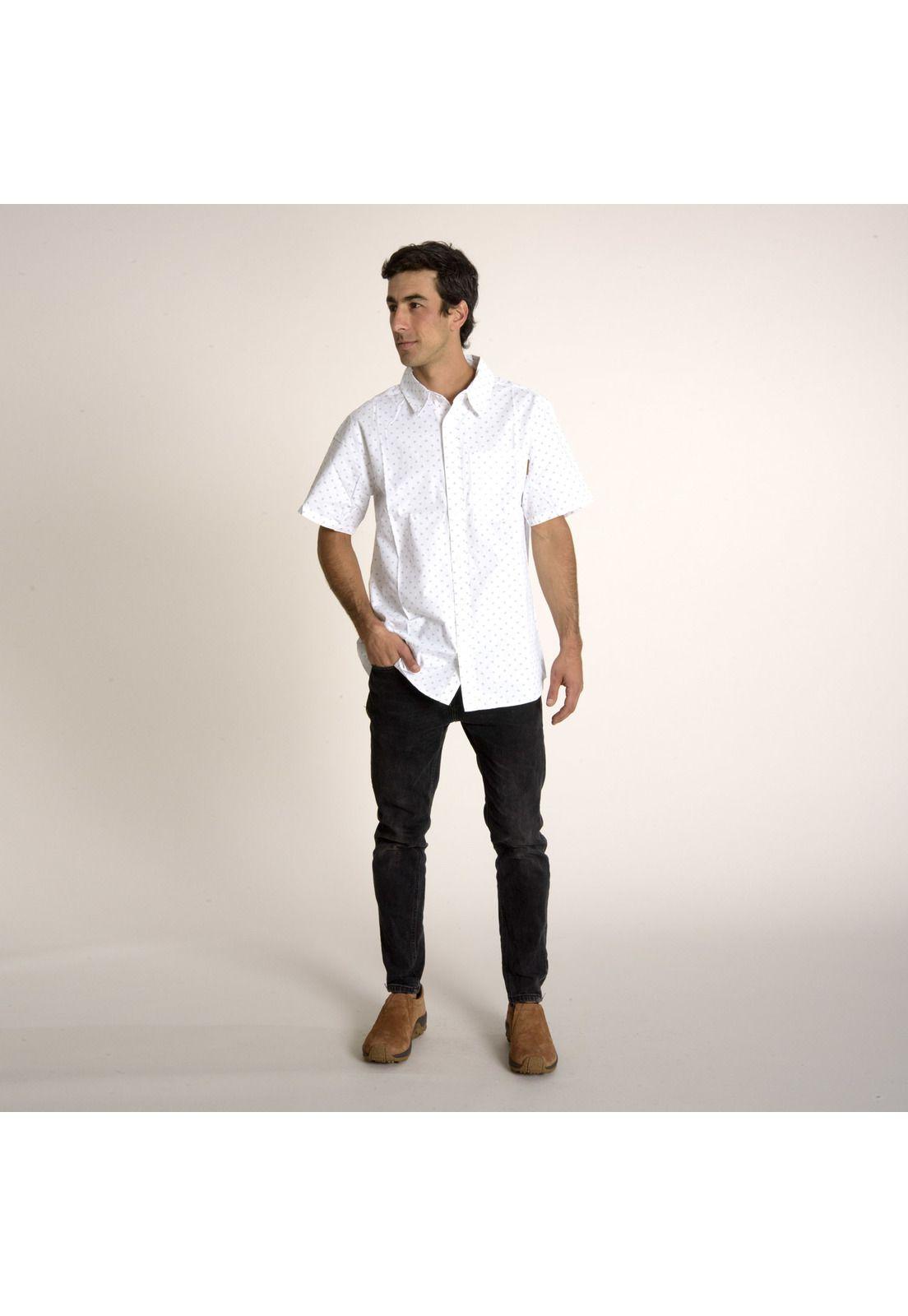 Camisa Hombre Patric Full Print Sh Blanco-4