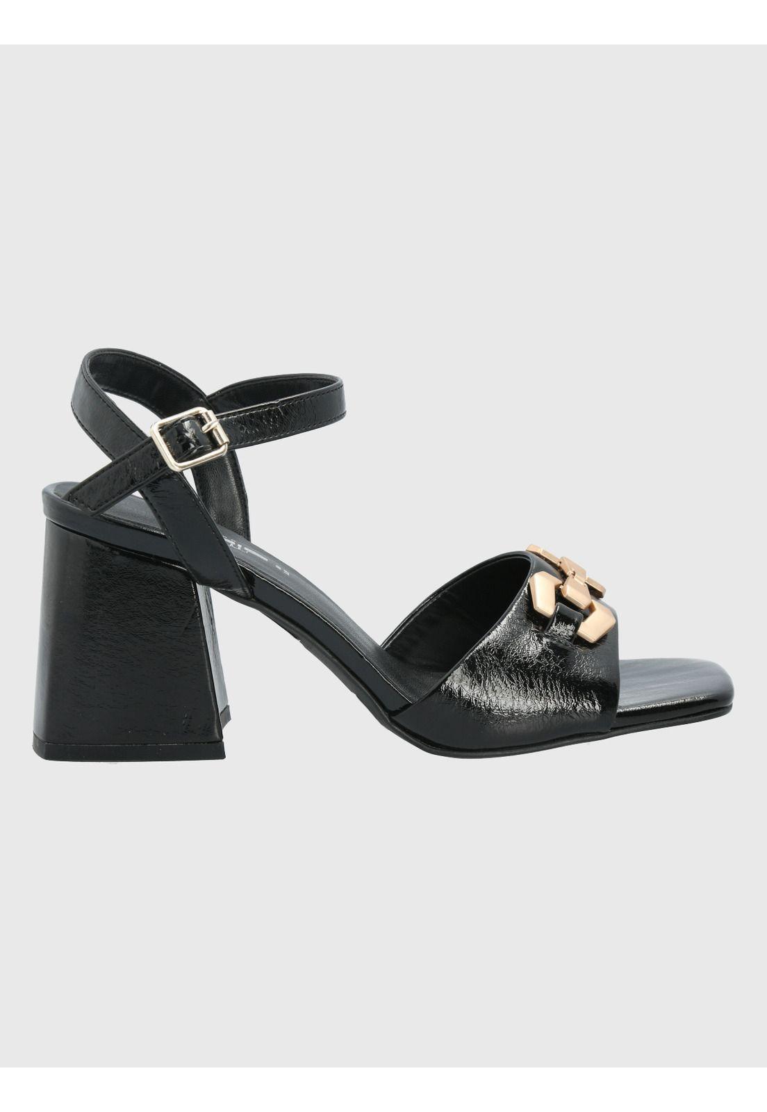 Sandalia Negro Mujer Forli -1