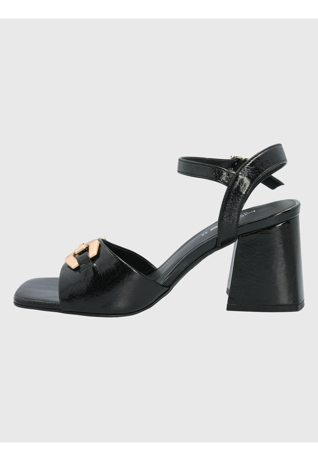 Sandalia Negro Mujer Forli -4