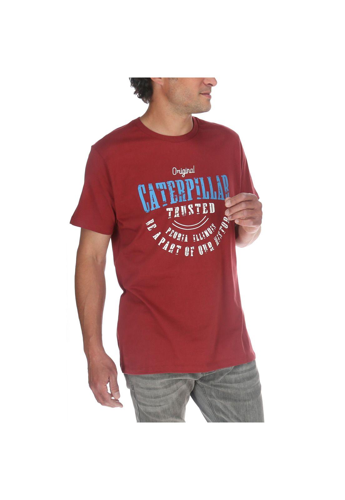 Polera M/C Hombre Foundation Trusted Tee Burdeo-3