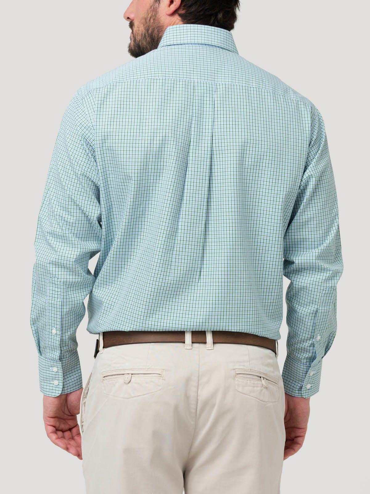 Camisa Libre de Arrugas Blanco Algodón Hombre-5