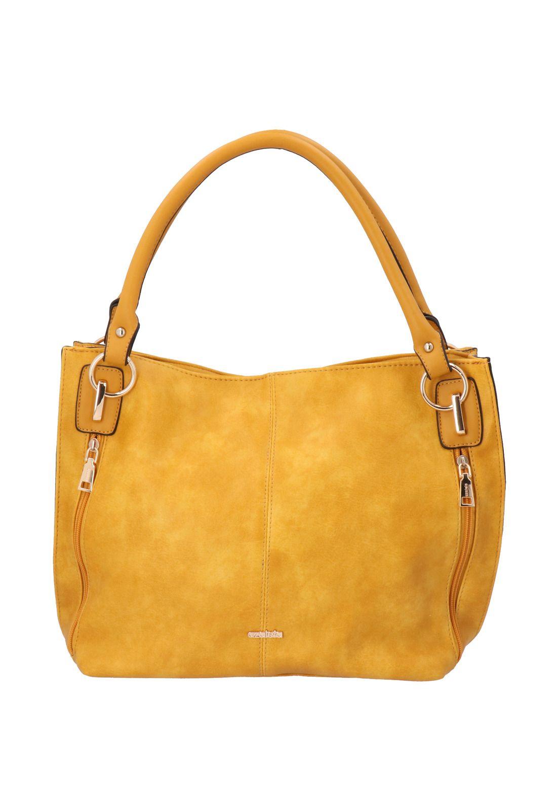 Cartera Mujer Tanya Tote Mostaza Mujer-0