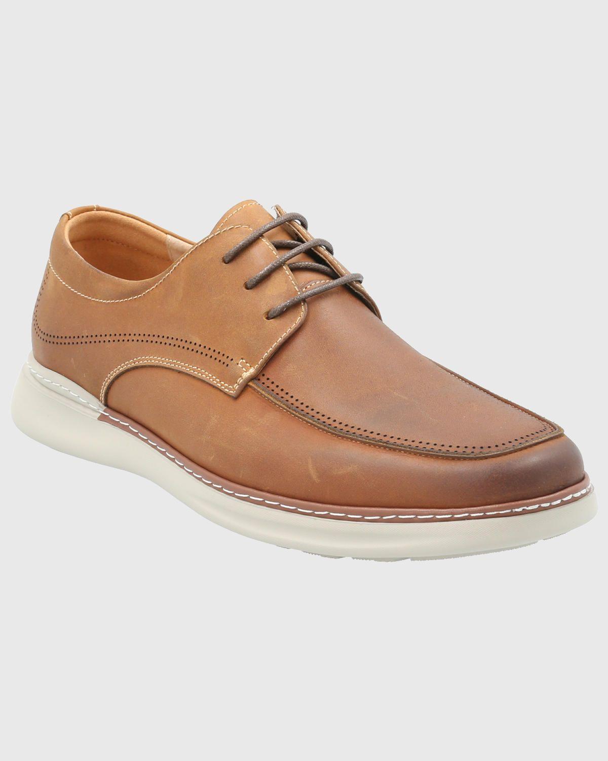 Zapato Cuero Hombre Max G Café-0