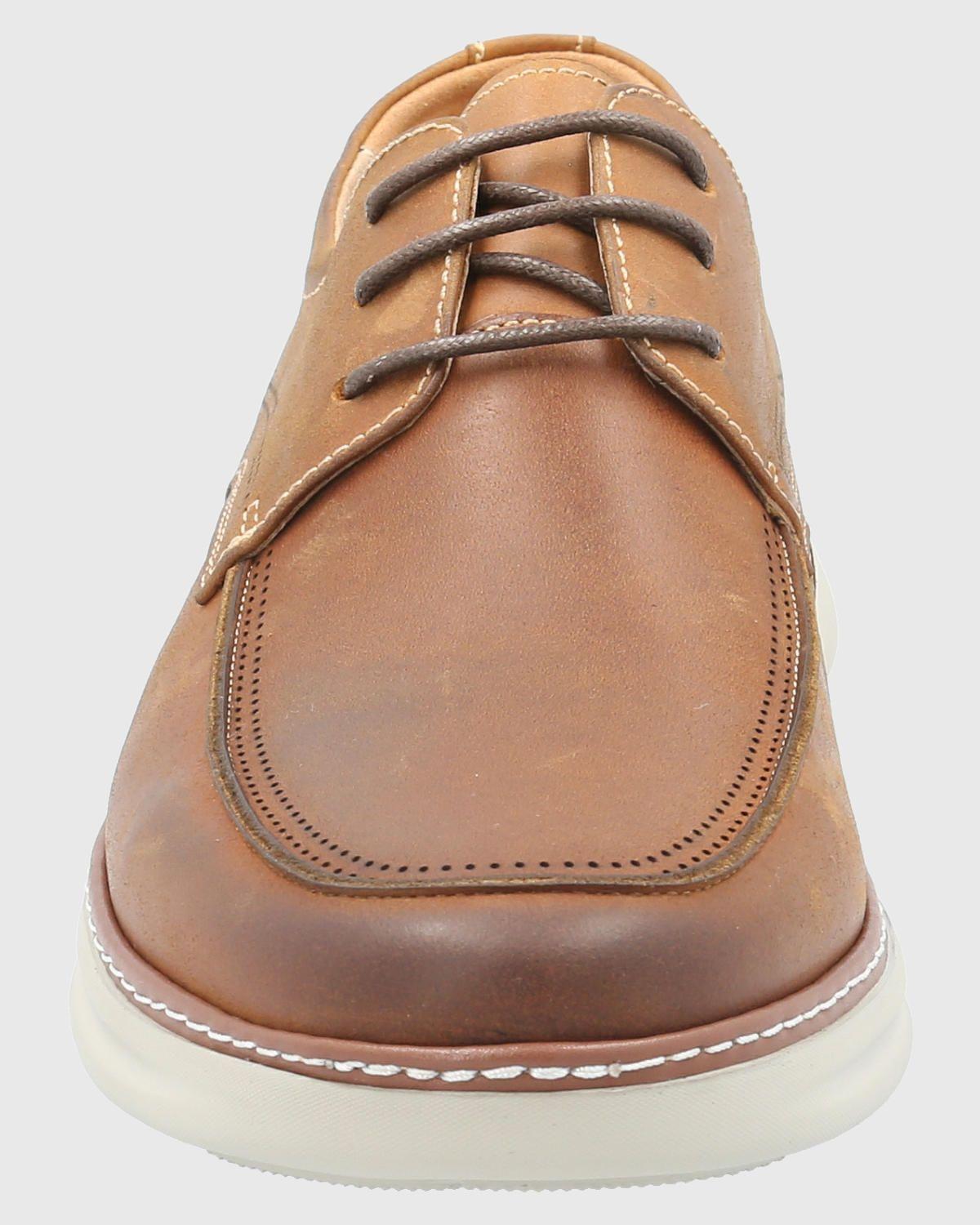 Zapato Cuero Hombre Max G Café-3