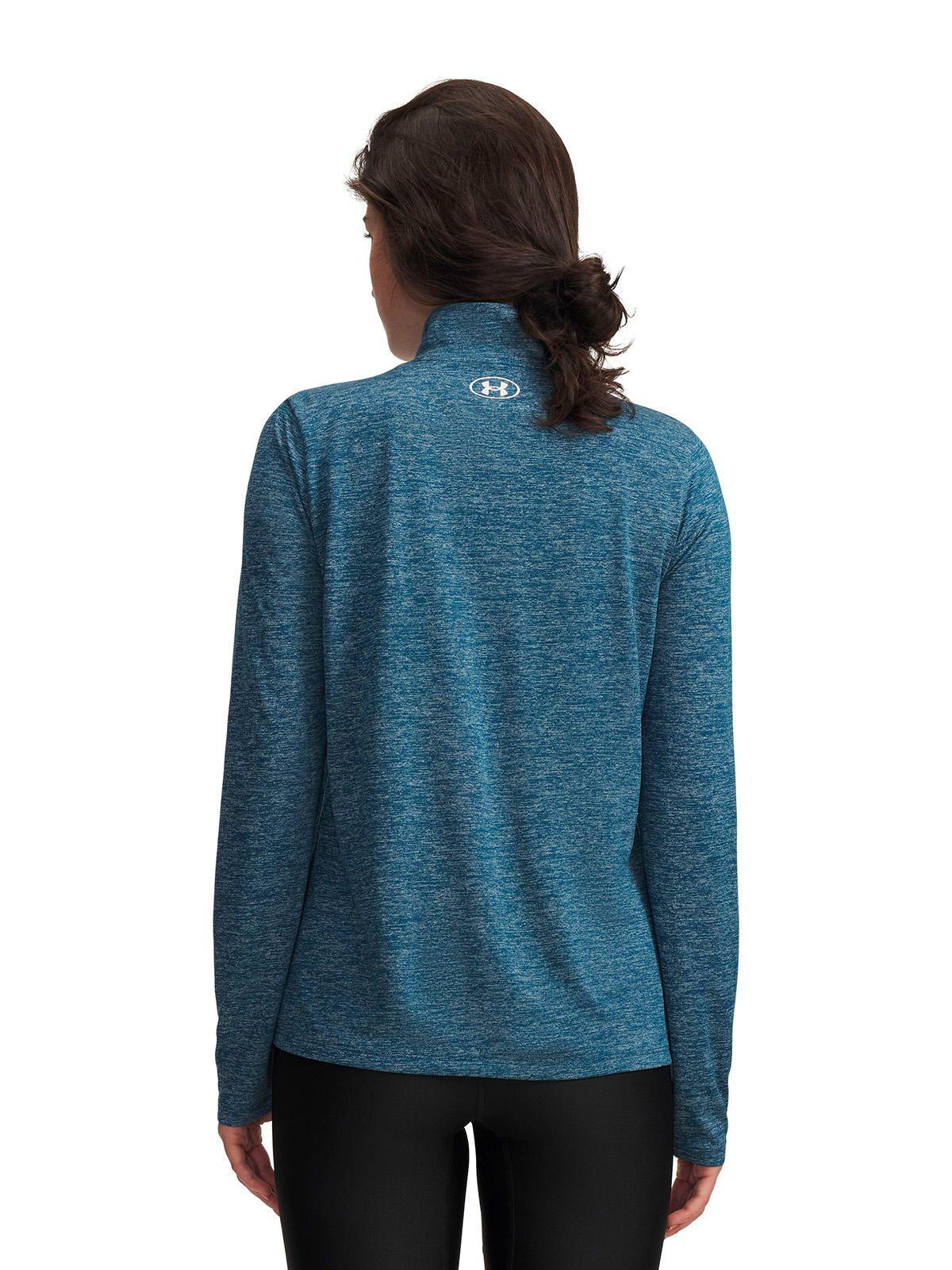 Poleron UA Tech Twist Azul Mujer-1