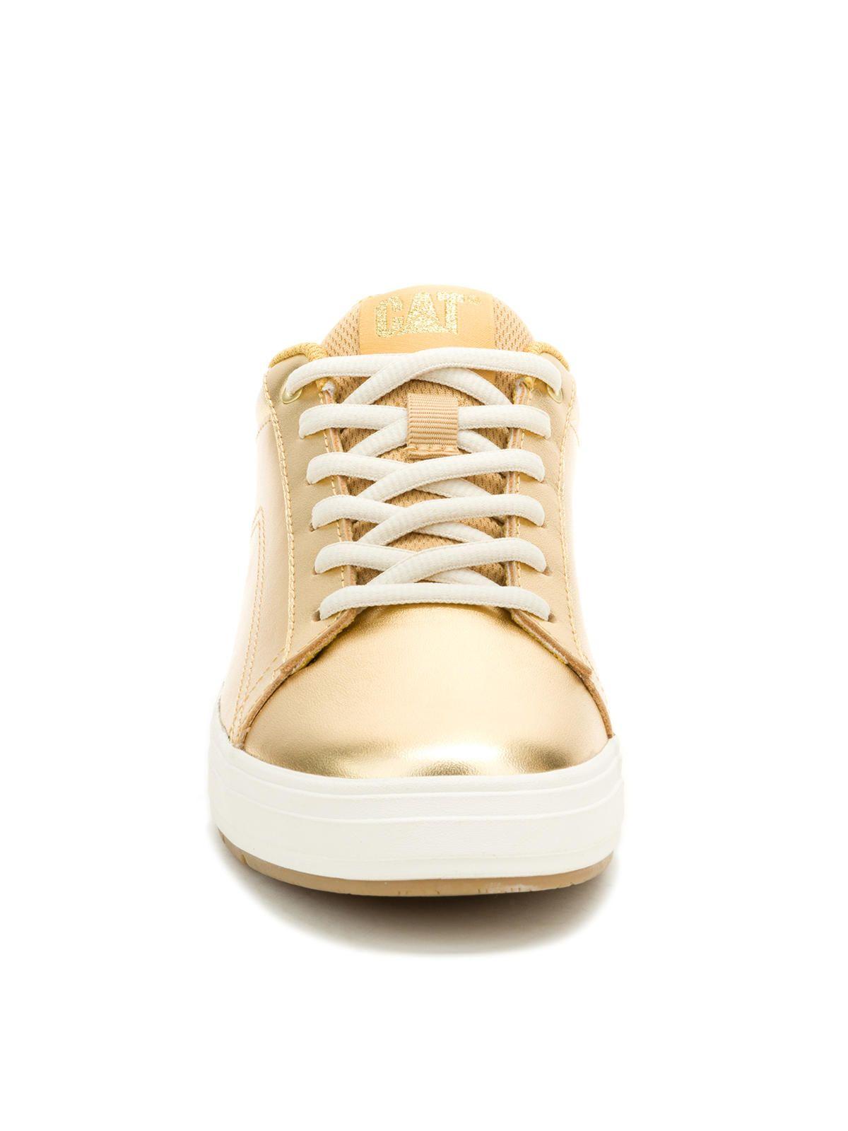 Zapatilla Cuero Mujer Imply Dorado-4