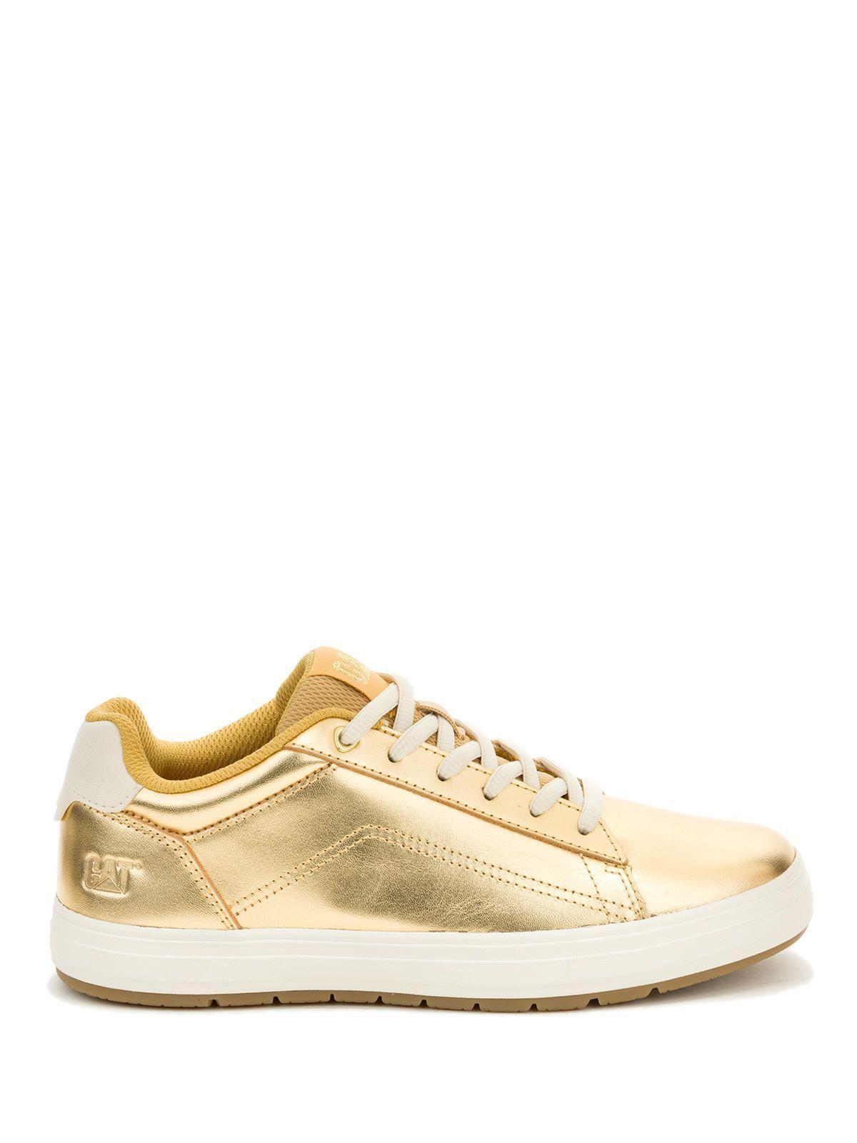 Zapatilla Cuero Mujer Imply Dorado-1