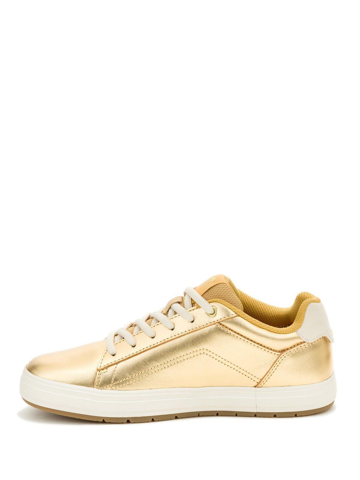 Zapatilla Cuero Mujer Imply Dorado-3