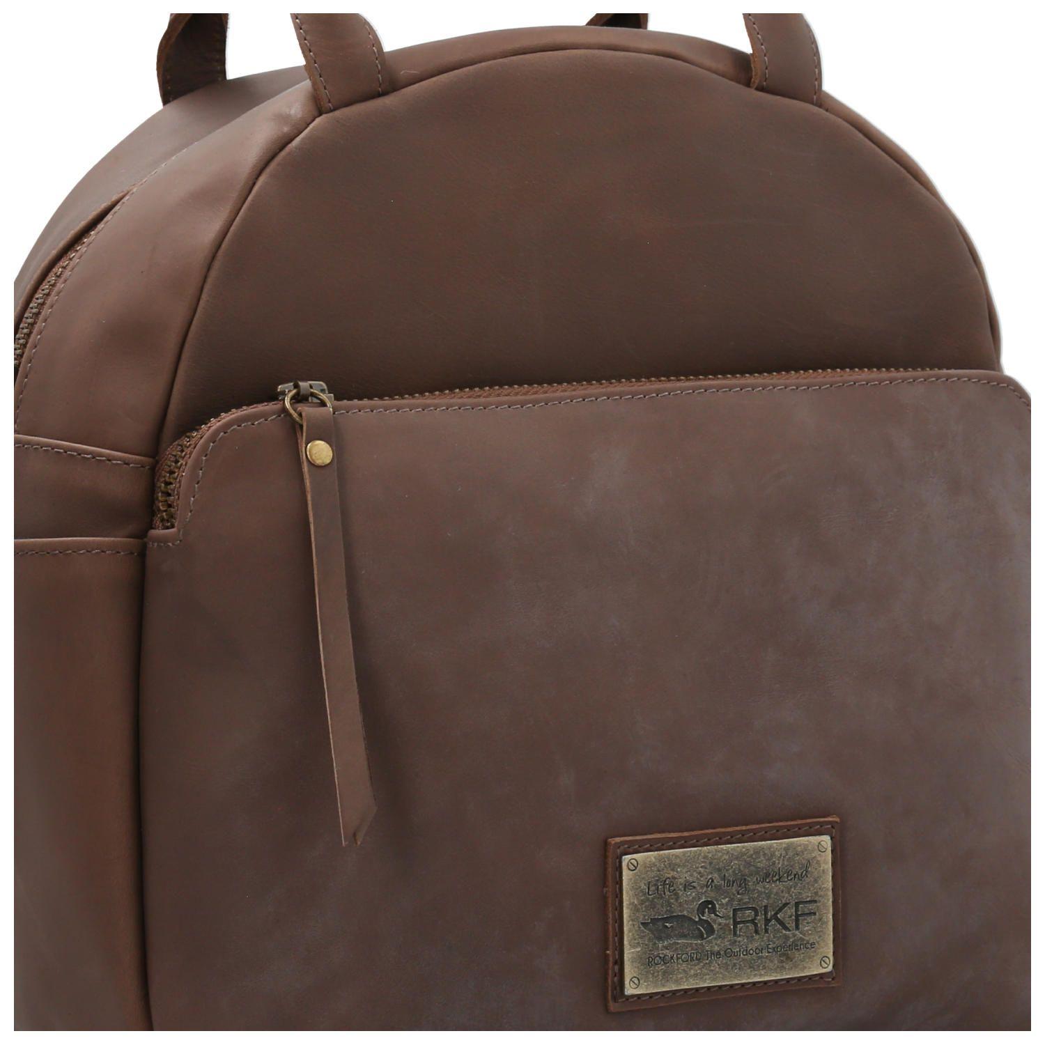 Mochila Cuero Mujer Angie Back Chocolate-3