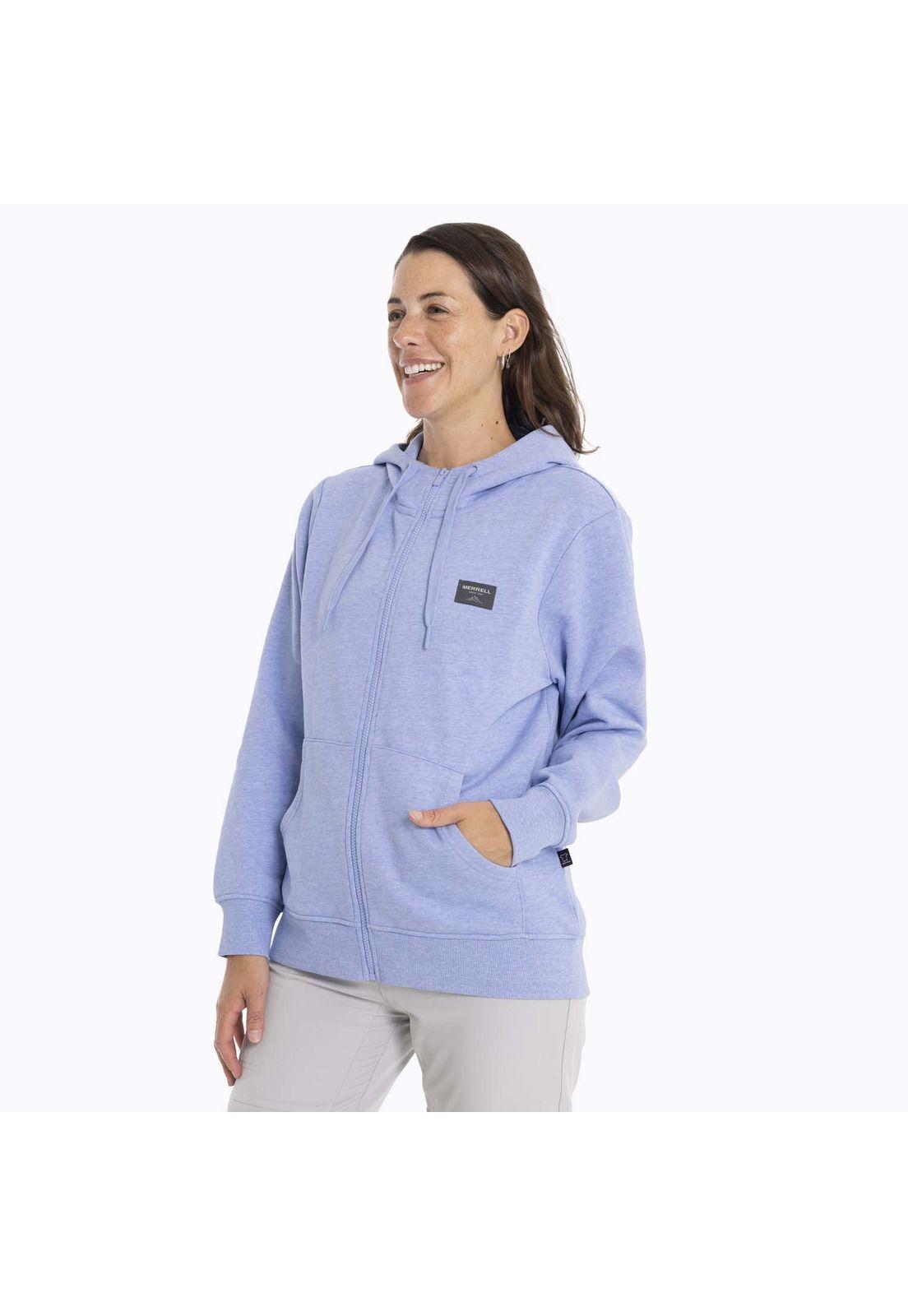 Poleron Mujer Alsek Sweatshirt Celeste Merrell-1