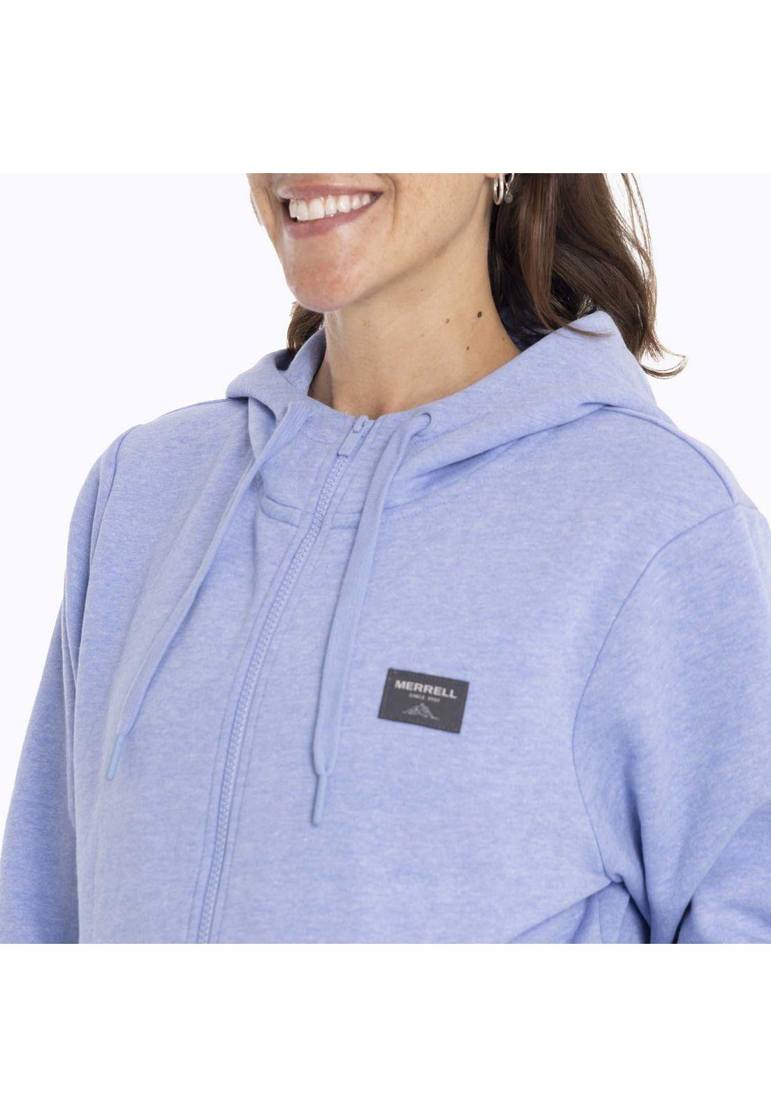 Poleron Mujer Alsek Sweatshirt Celeste Merrell-7