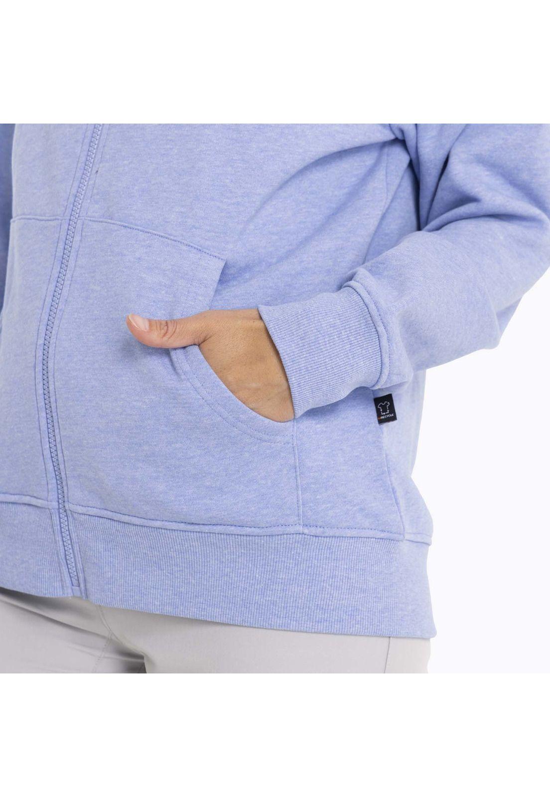 Poleron Mujer Alsek Sweatshirt Celeste Merrell-8