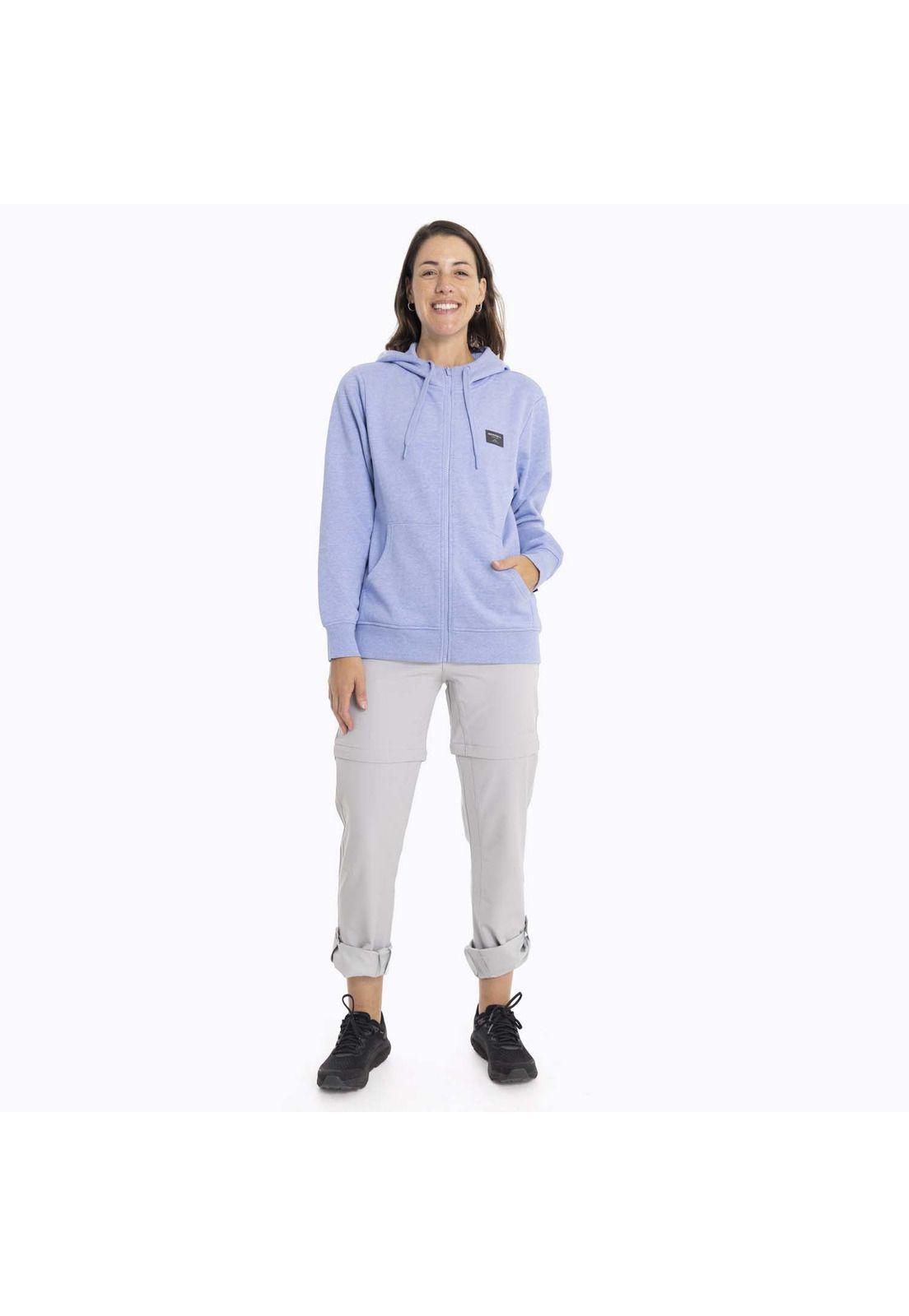 Poleron Mujer Alsek Sweatshirt Celeste Merrell-9