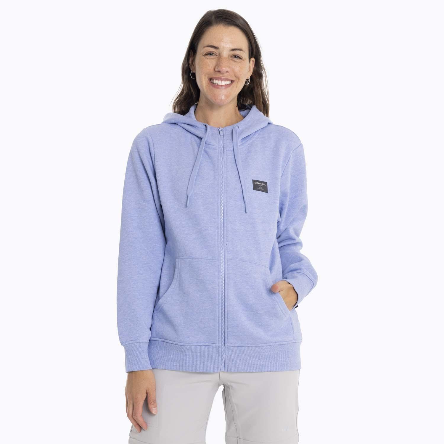 Poleron Mujer Alsek Sweatshirt Celeste Merrell-0