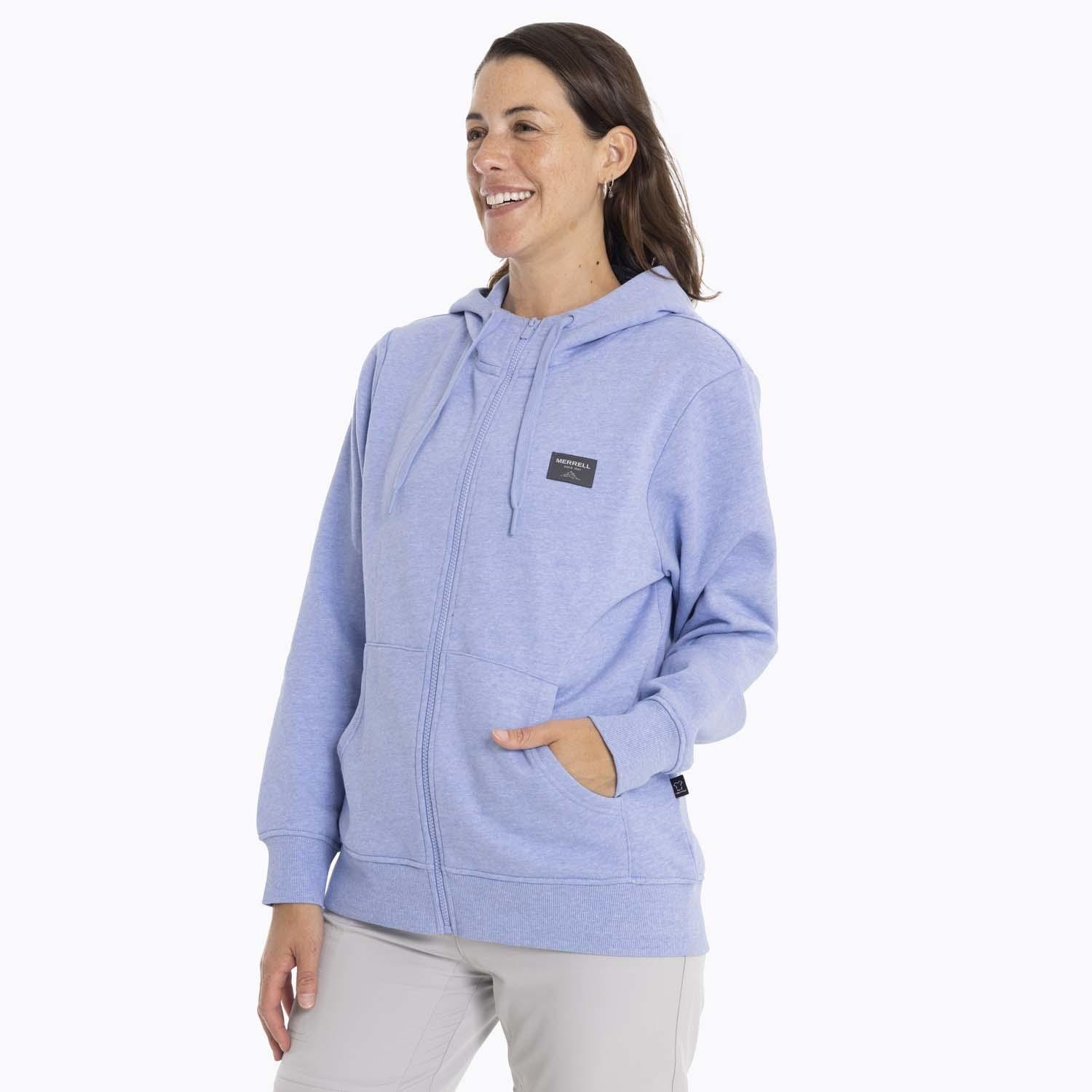 Poleron Mujer Alsek Sweatshirt Celeste Merrell-1
