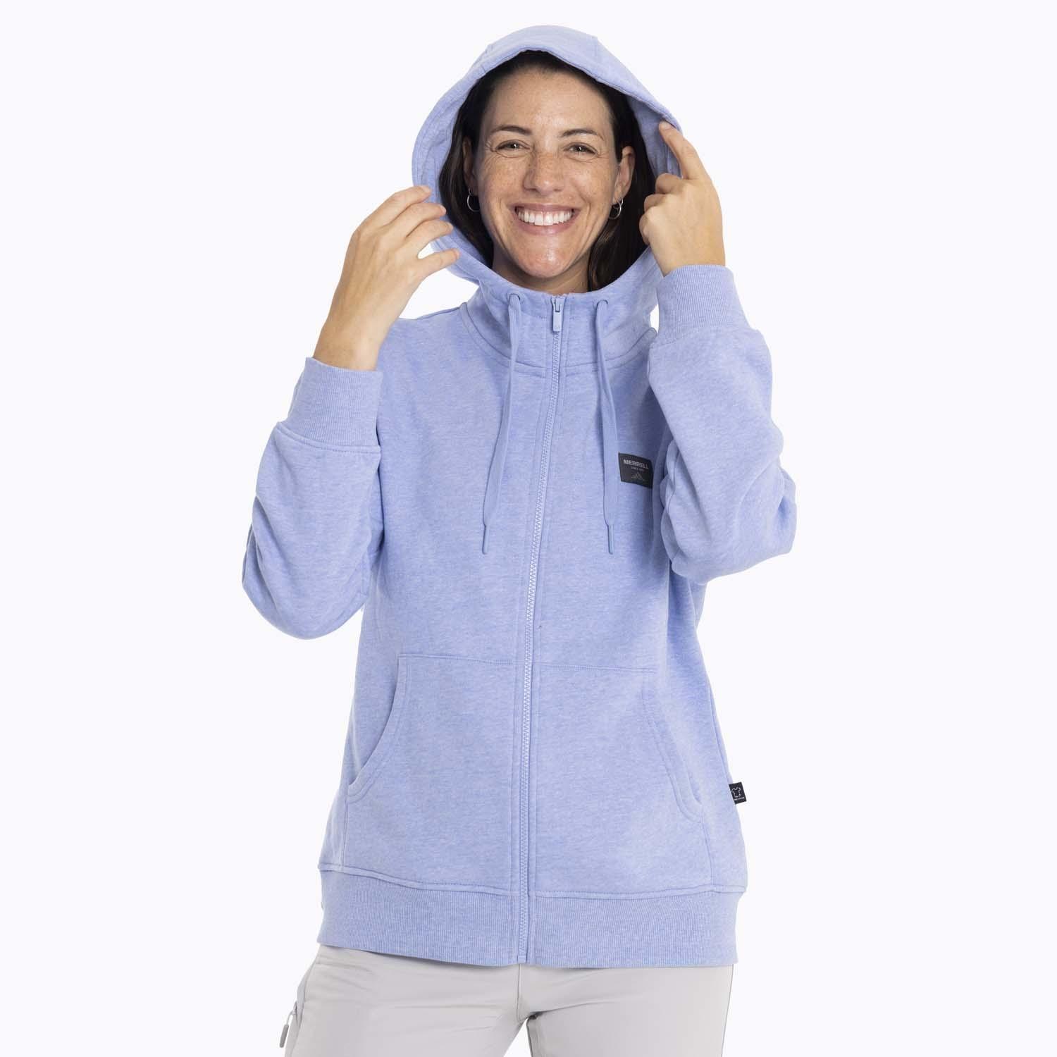 Poleron Mujer Alsek Sweatshirt Celeste Merrell-3