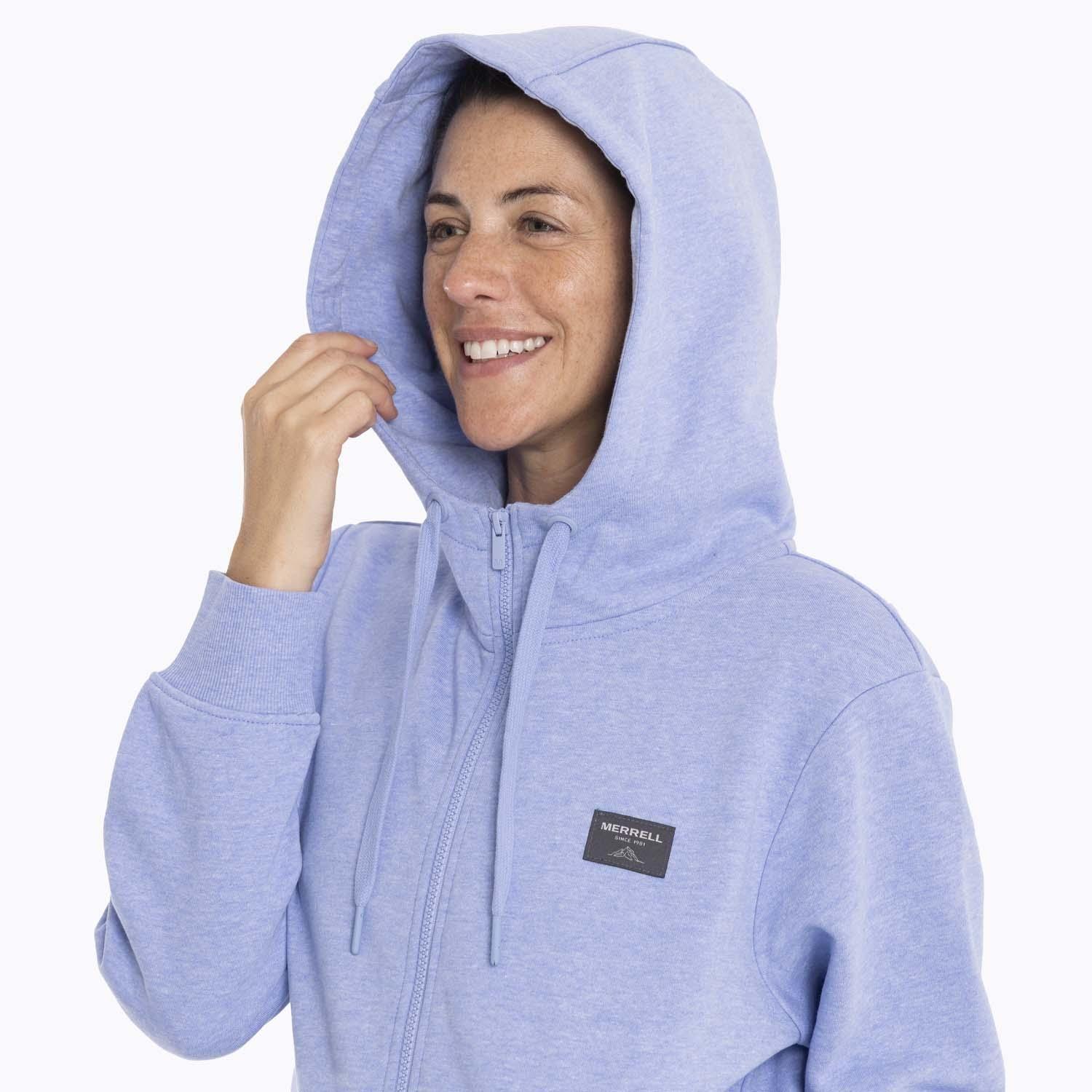 Poleron Mujer Alsek Sweatshirt Celeste Merrell-5