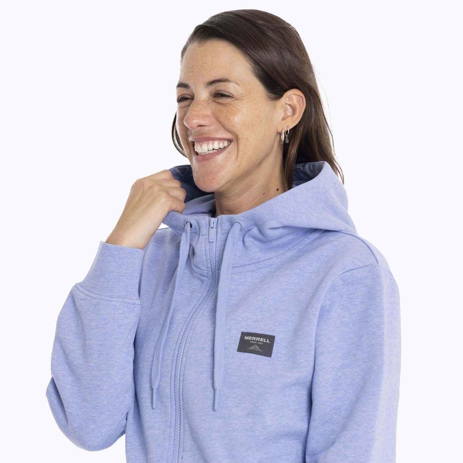 Poleron Mujer Alsek Sweatshirt Celeste Merrell-6