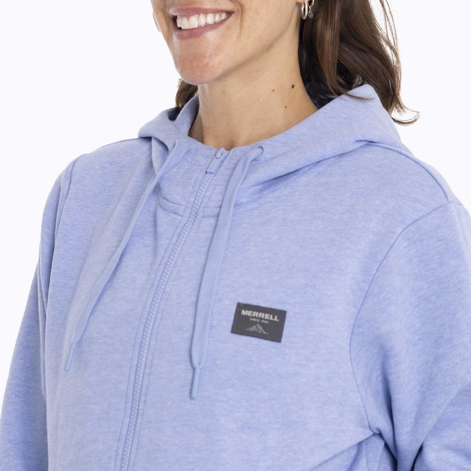 Poleron Mujer Alsek Sweatshirt Celeste Merrell-7