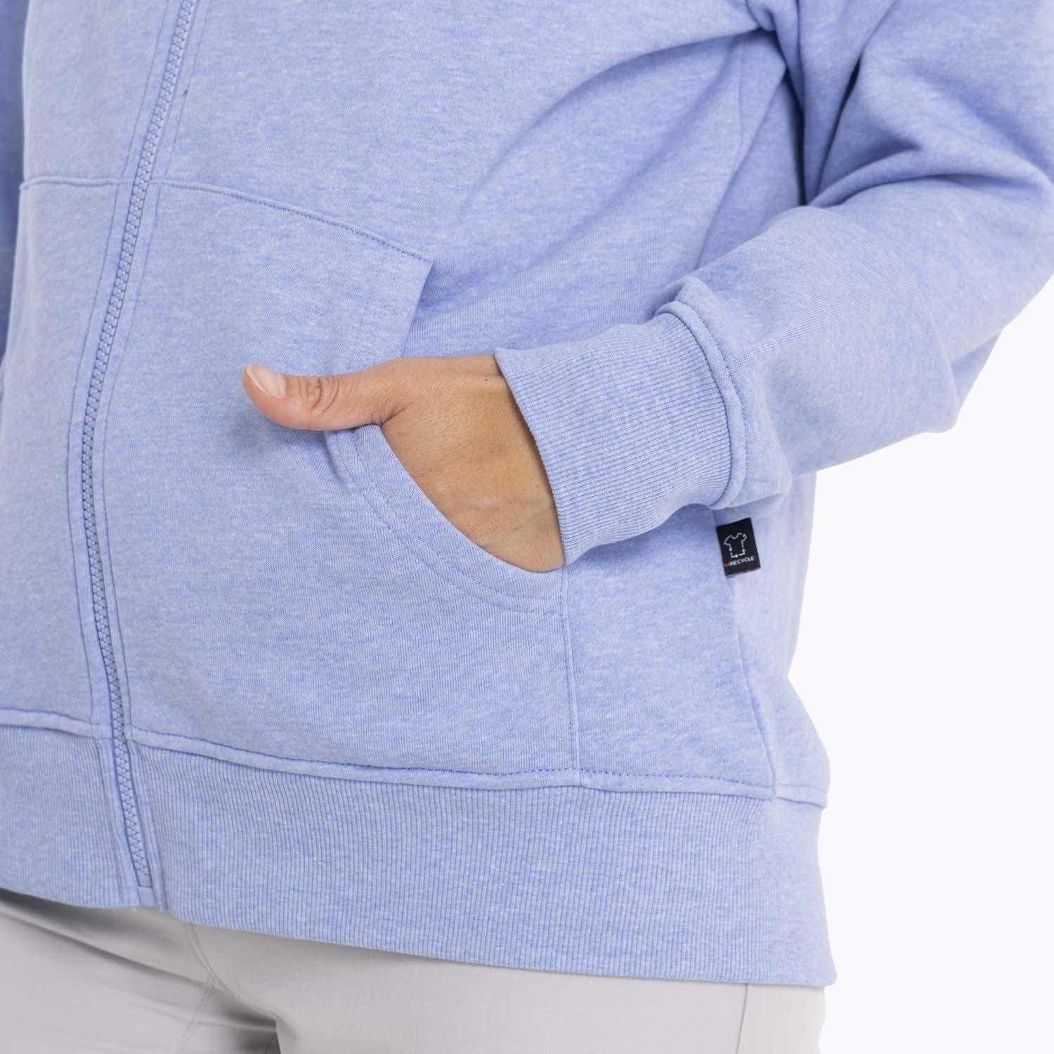 Poleron Mujer Alsek Sweatshirt Celeste Merrell-8