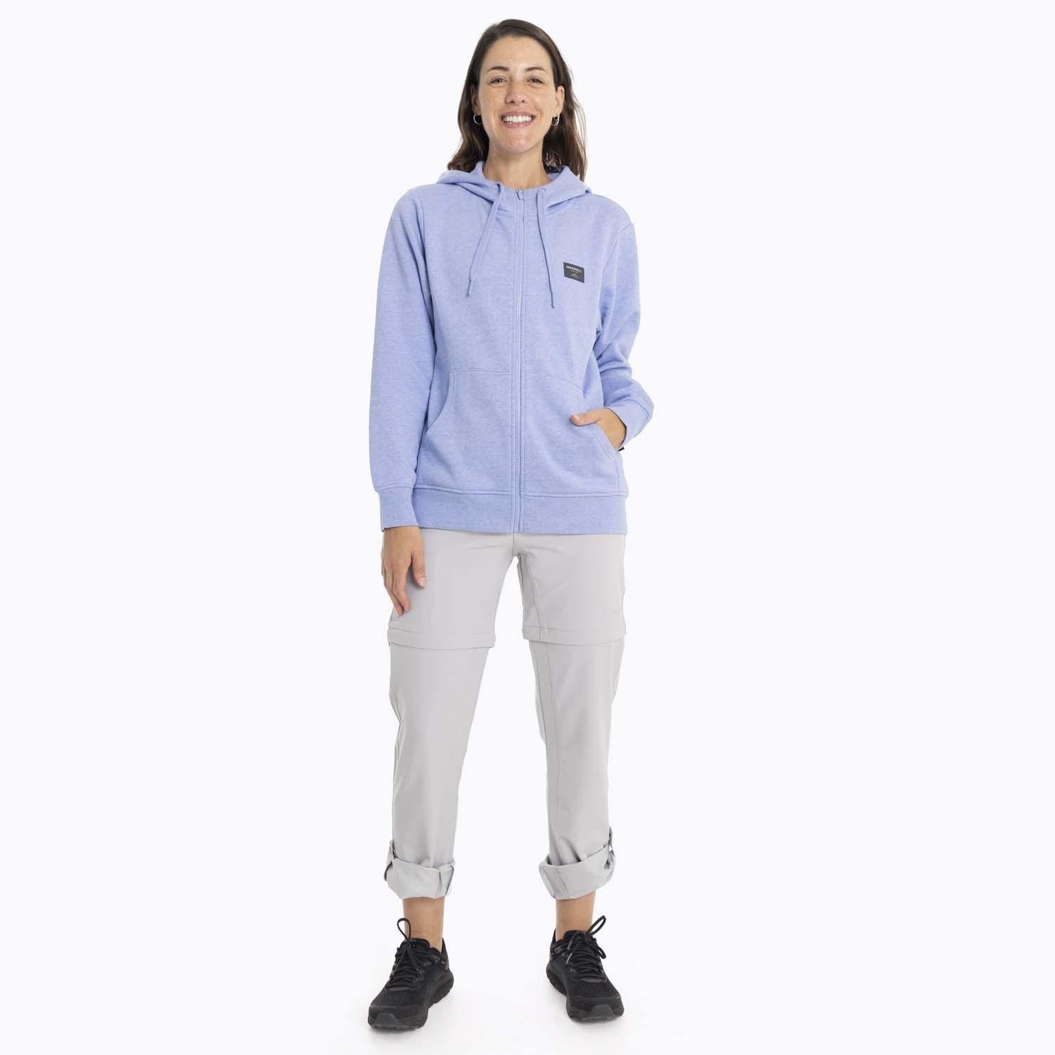 Poleron Mujer Alsek Sweatshirt Celeste Merrell-9