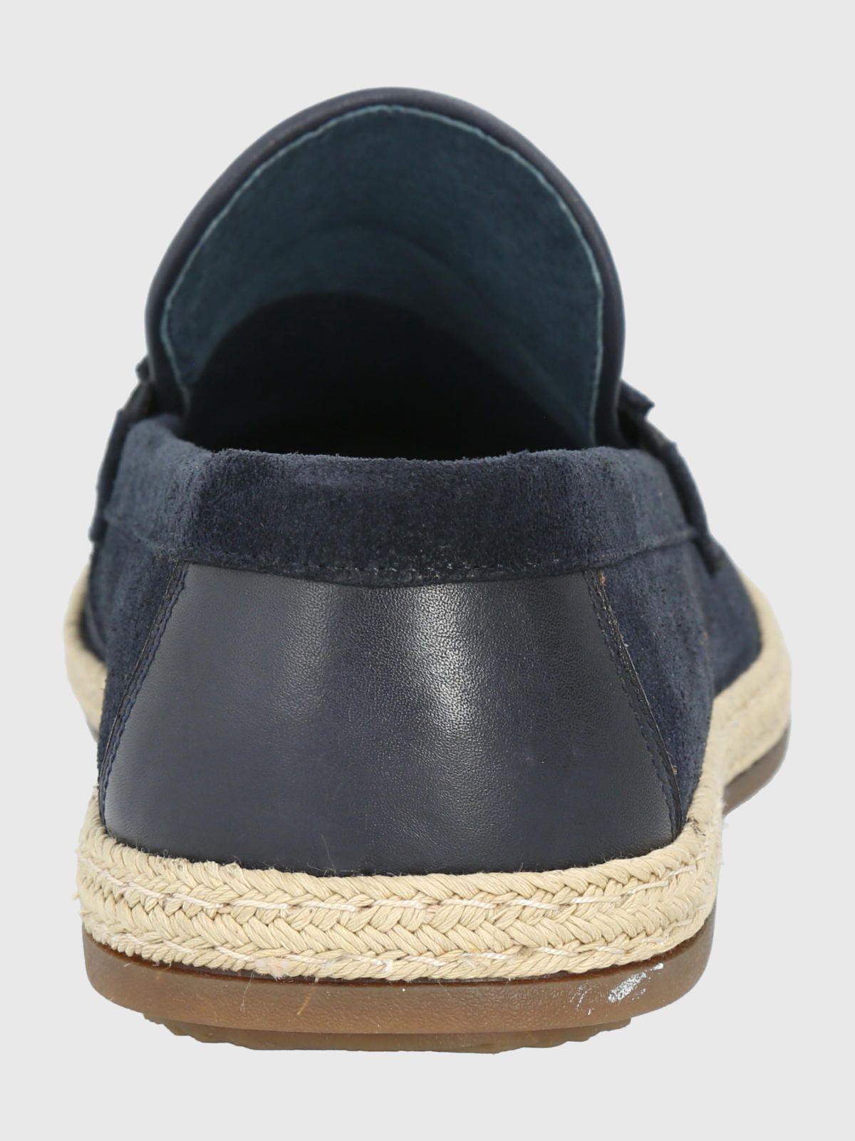 Mocasín Cuero Azul Oscuro Hombre Montella -5