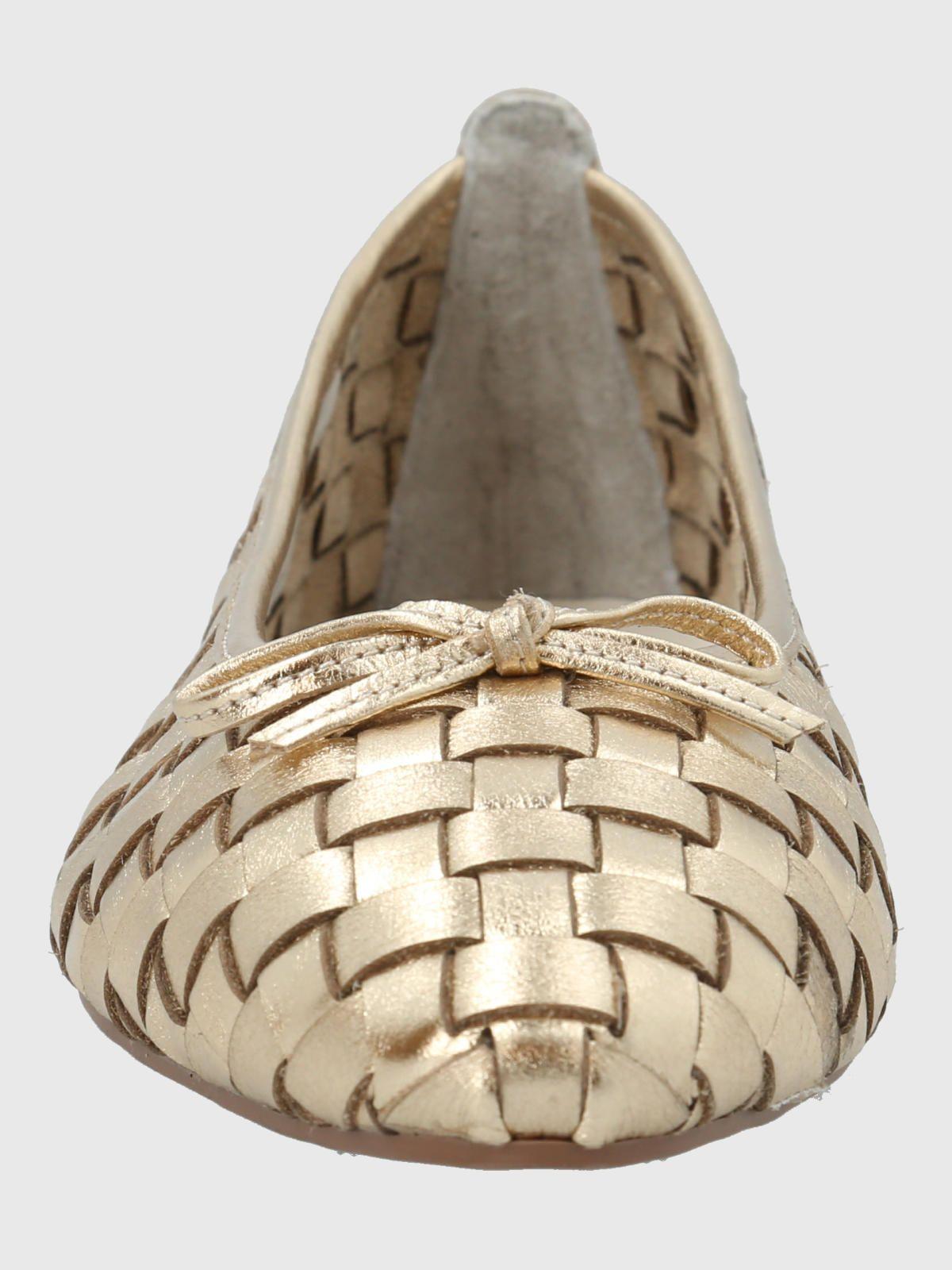 Ballerina Cuero Mujer Gianni Dorado-3