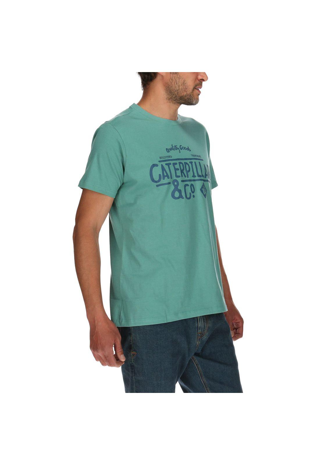 Polera Hombre Caterpillar And Co Verde-3