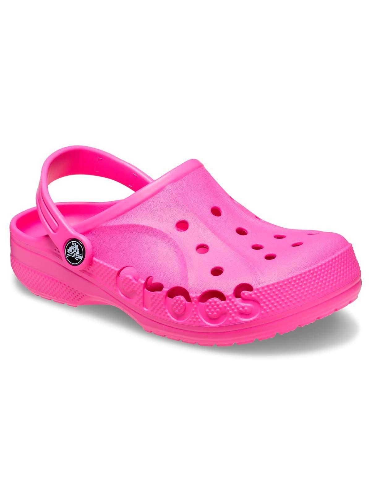 Zueco Crocs Niña Baya Clog K Rosado Eléctrico-5