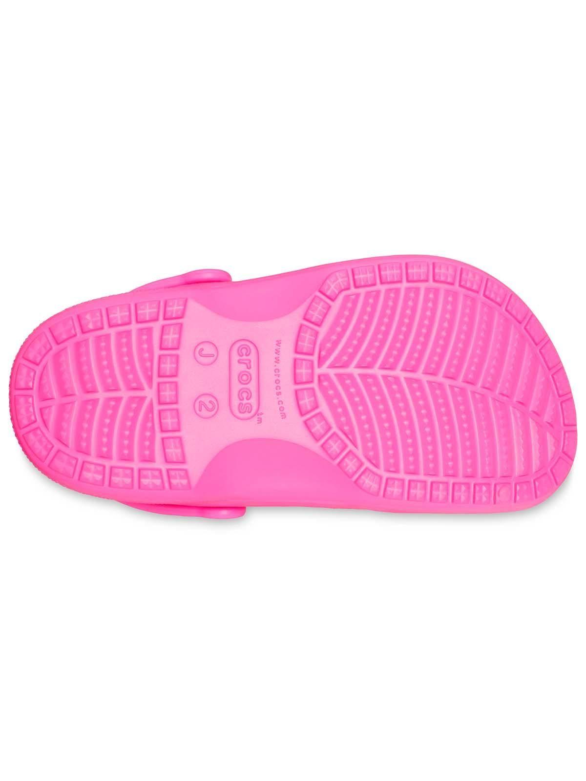 Zueco Crocs Niña Baya Clog K Rosado Eléctrico-4