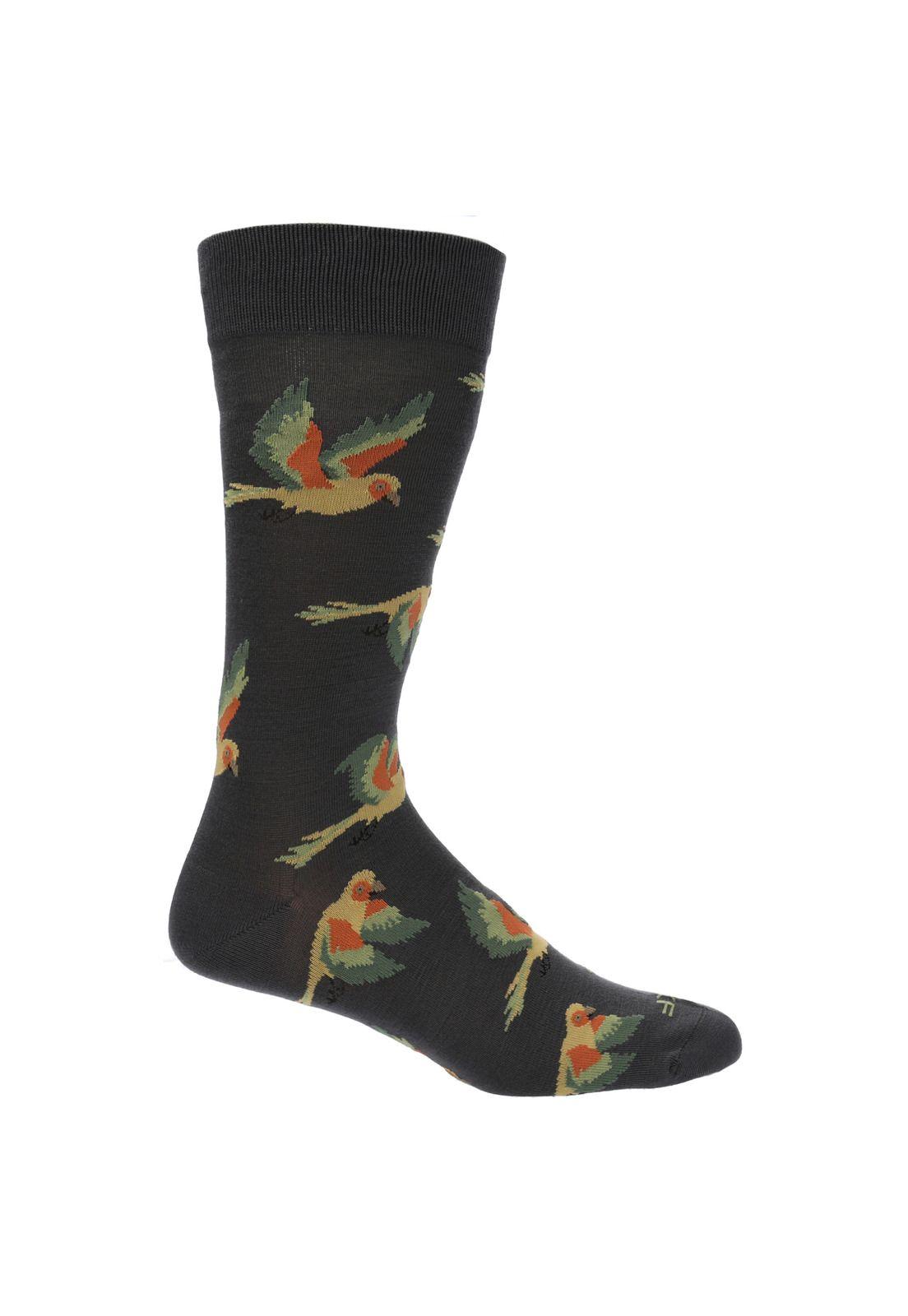 Calcetin Casual Rfv23H Pack Parrot Gris Hombre-2