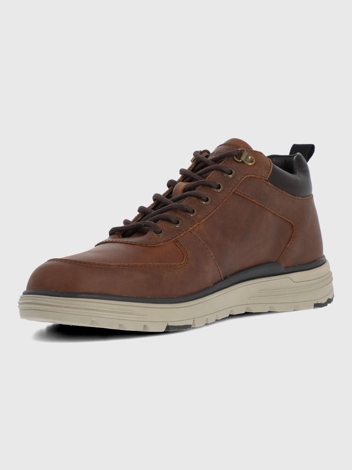 Botin Cuero Hombre Bruce Café-5