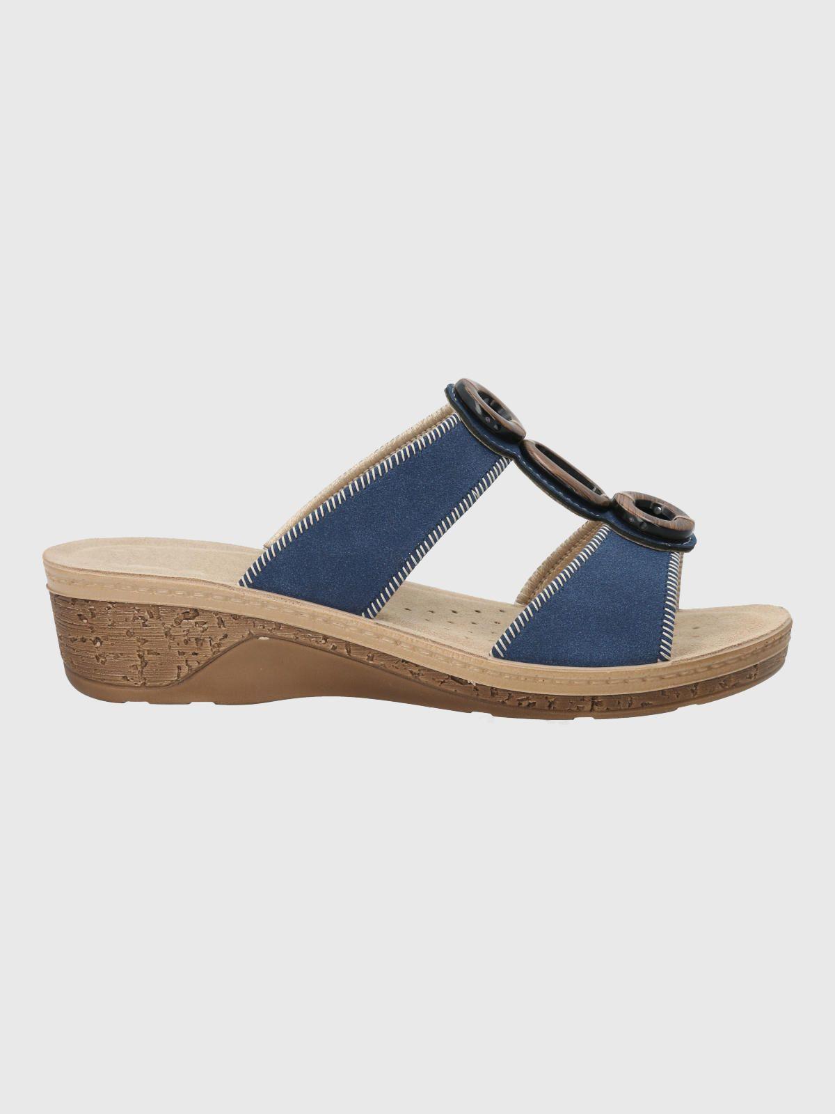 Sandalia Bussana Mujer Azul-1