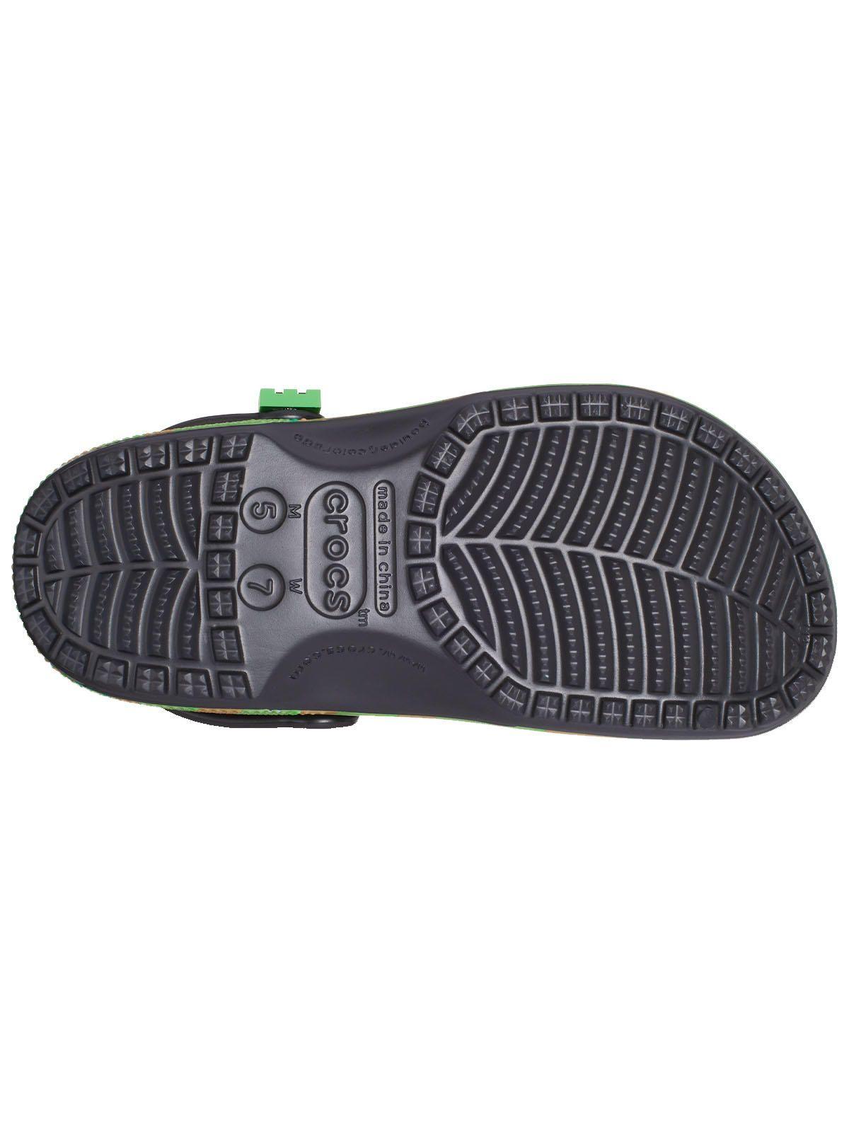 Zueco Crocs Hombre Minecraft Elevated Verde-5