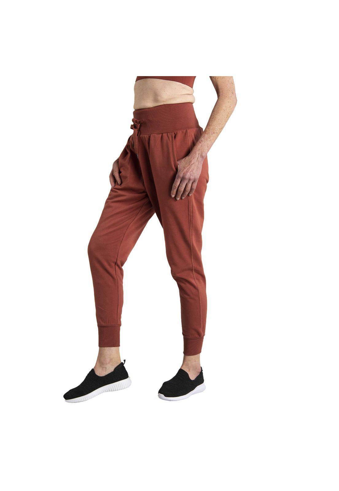 Pantalón de Buzo Mujer Karli Terracota-0