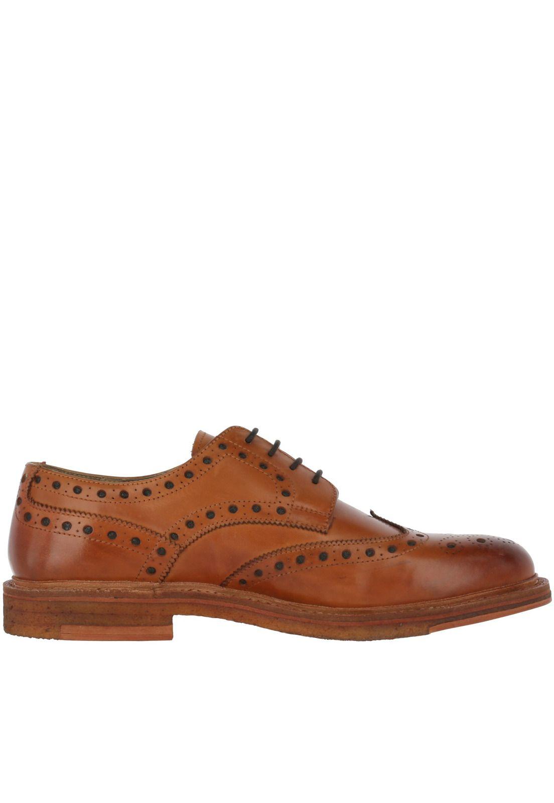 Zapato Cuero Nicholas Café Hombre-3