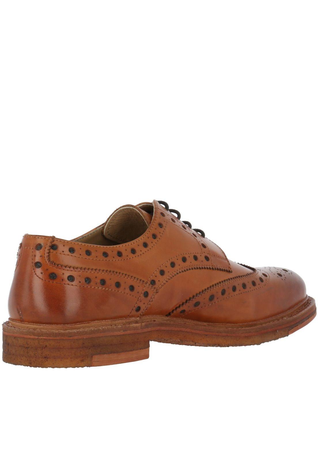 Zapato Cuero Nicholas Café Hombre-4