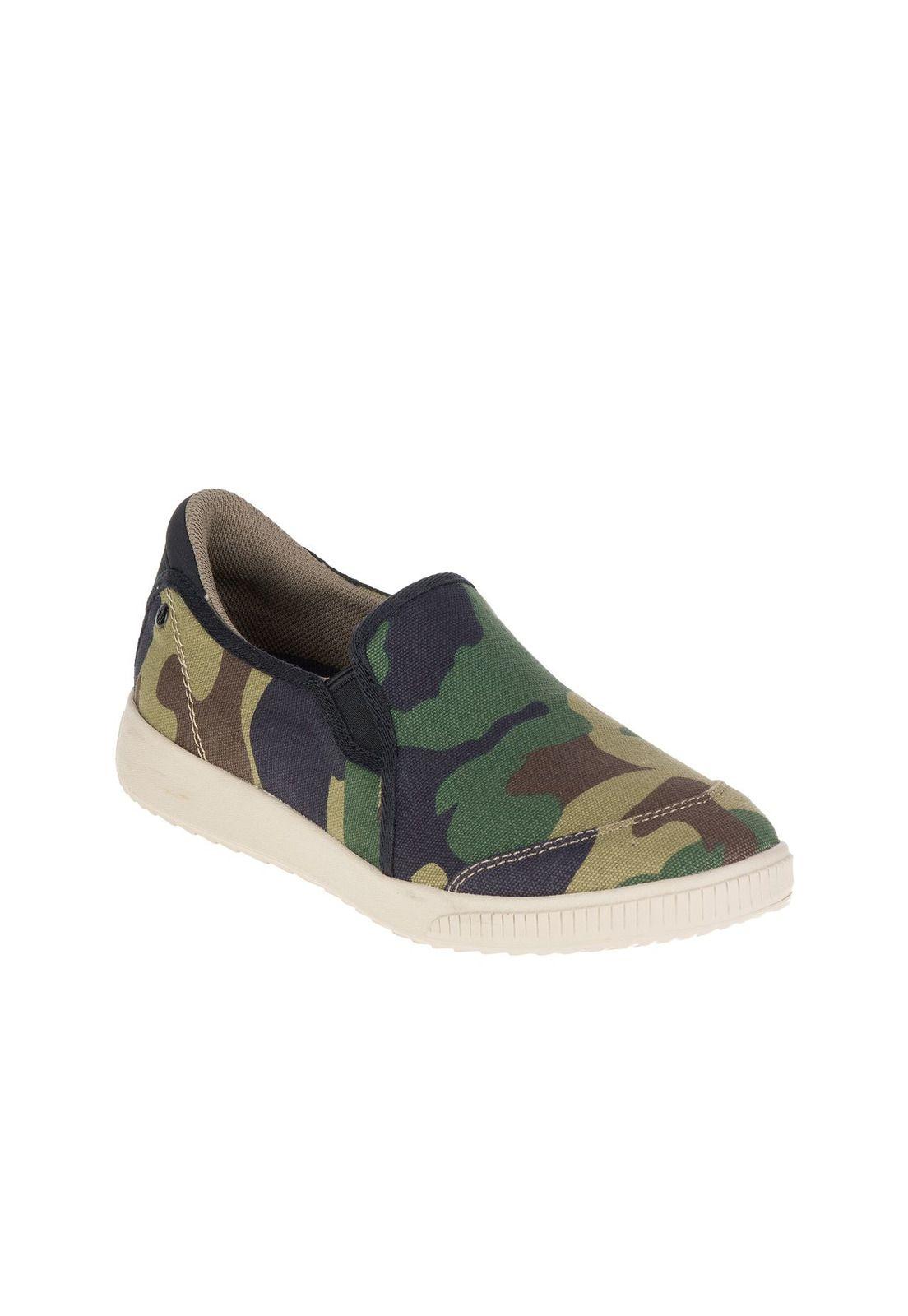 Zapato Mujer Casual Ponder Canvas Verde-0