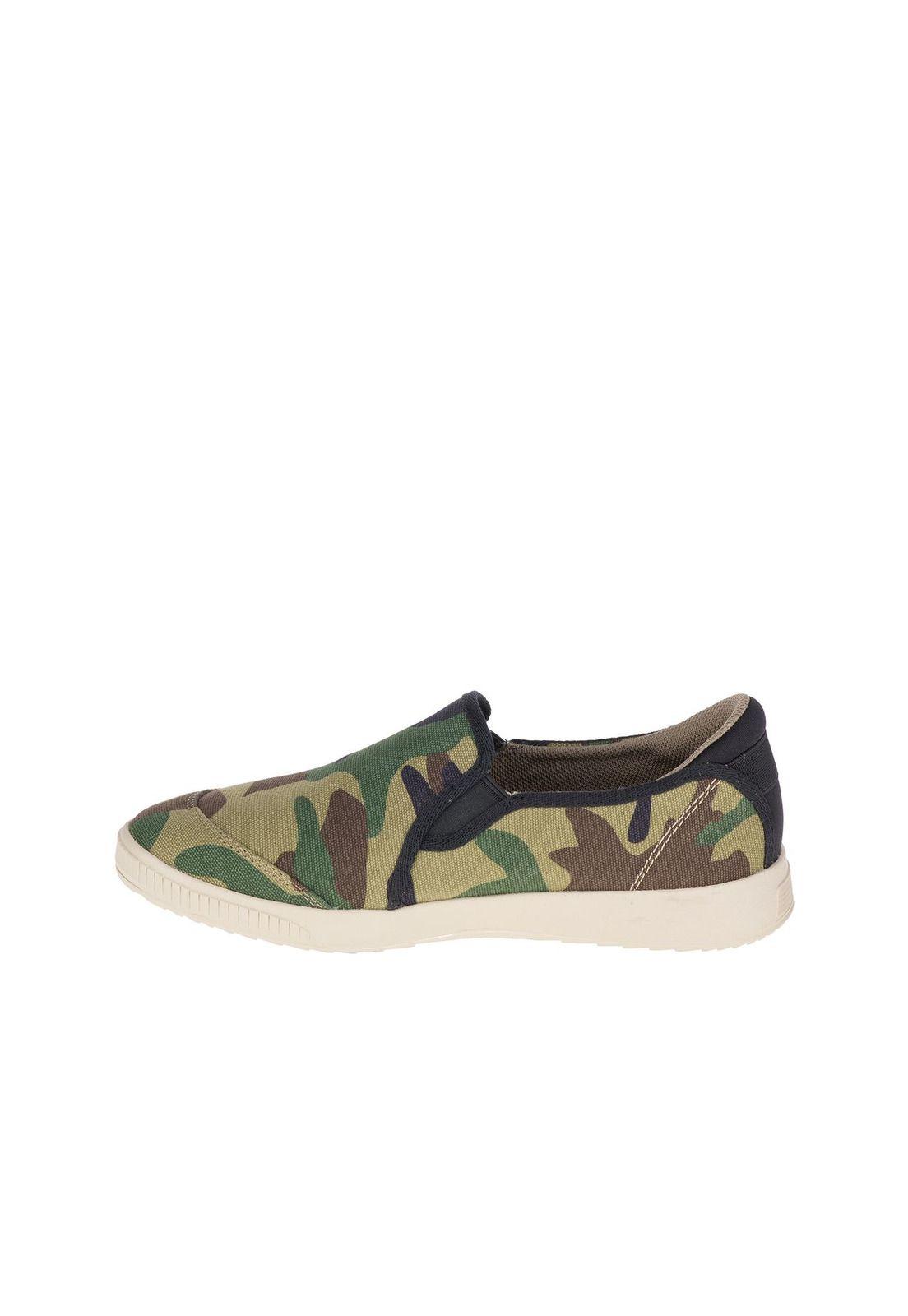 Zapato Mujer Casual Ponder Canvas Verde-2