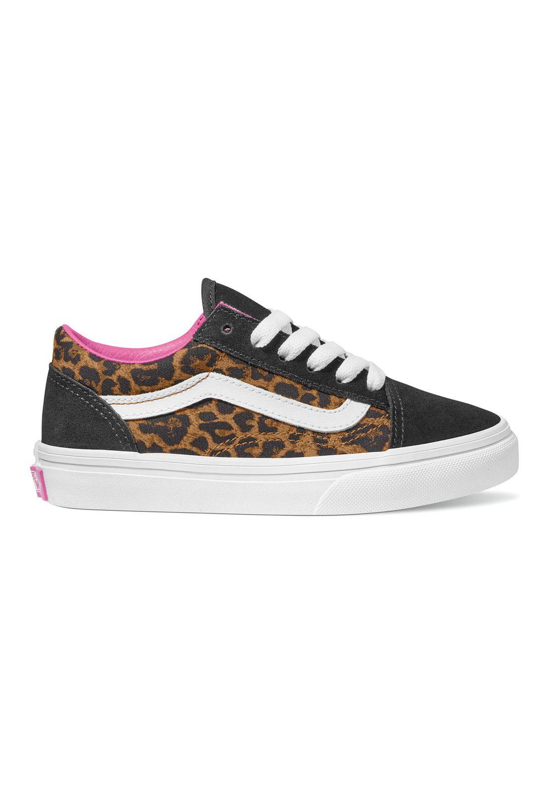 Zapatilla Niño Old Skool Negro Print Vans-0