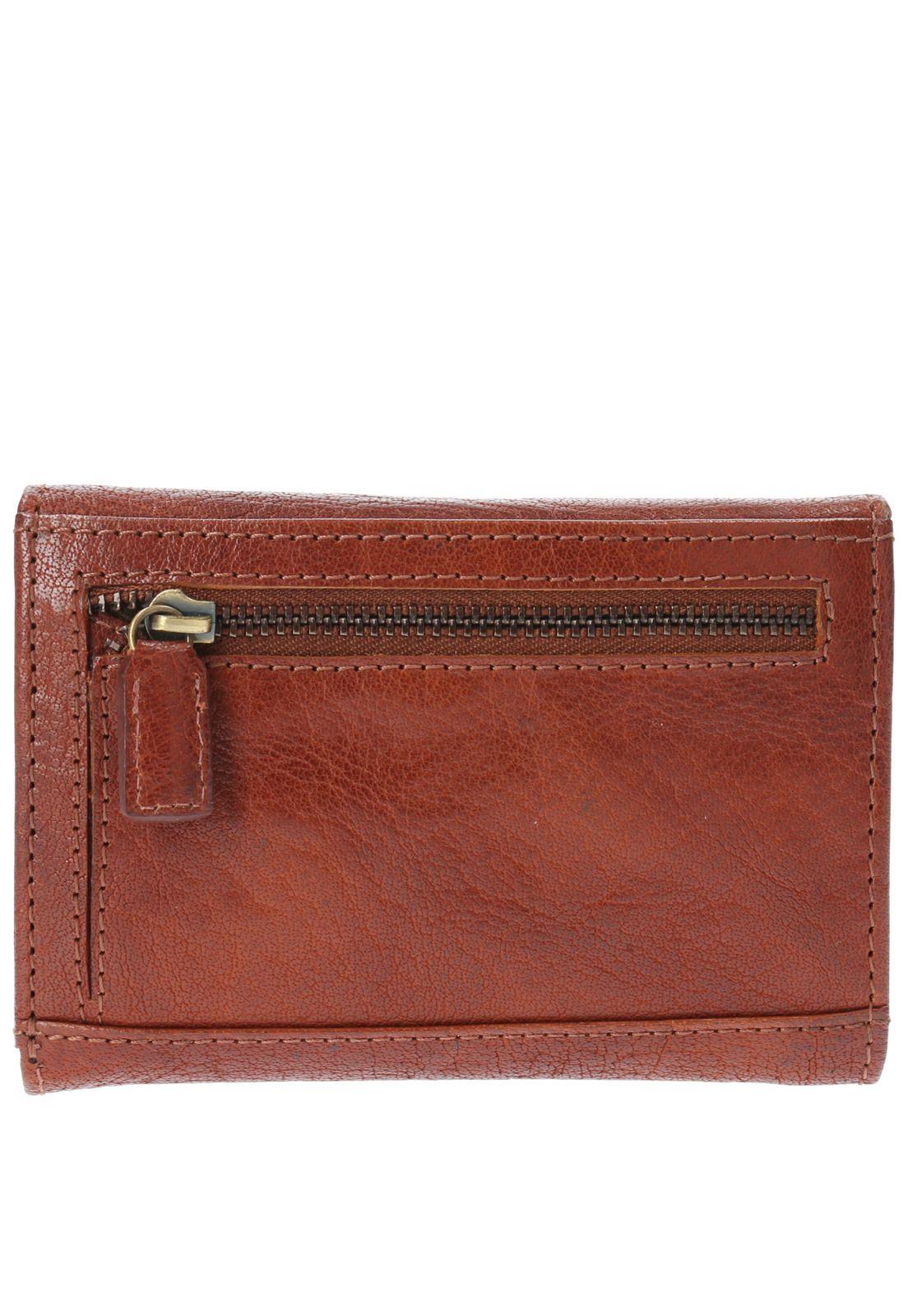 Billetera Cuero Mujer Th Jagger Café-1