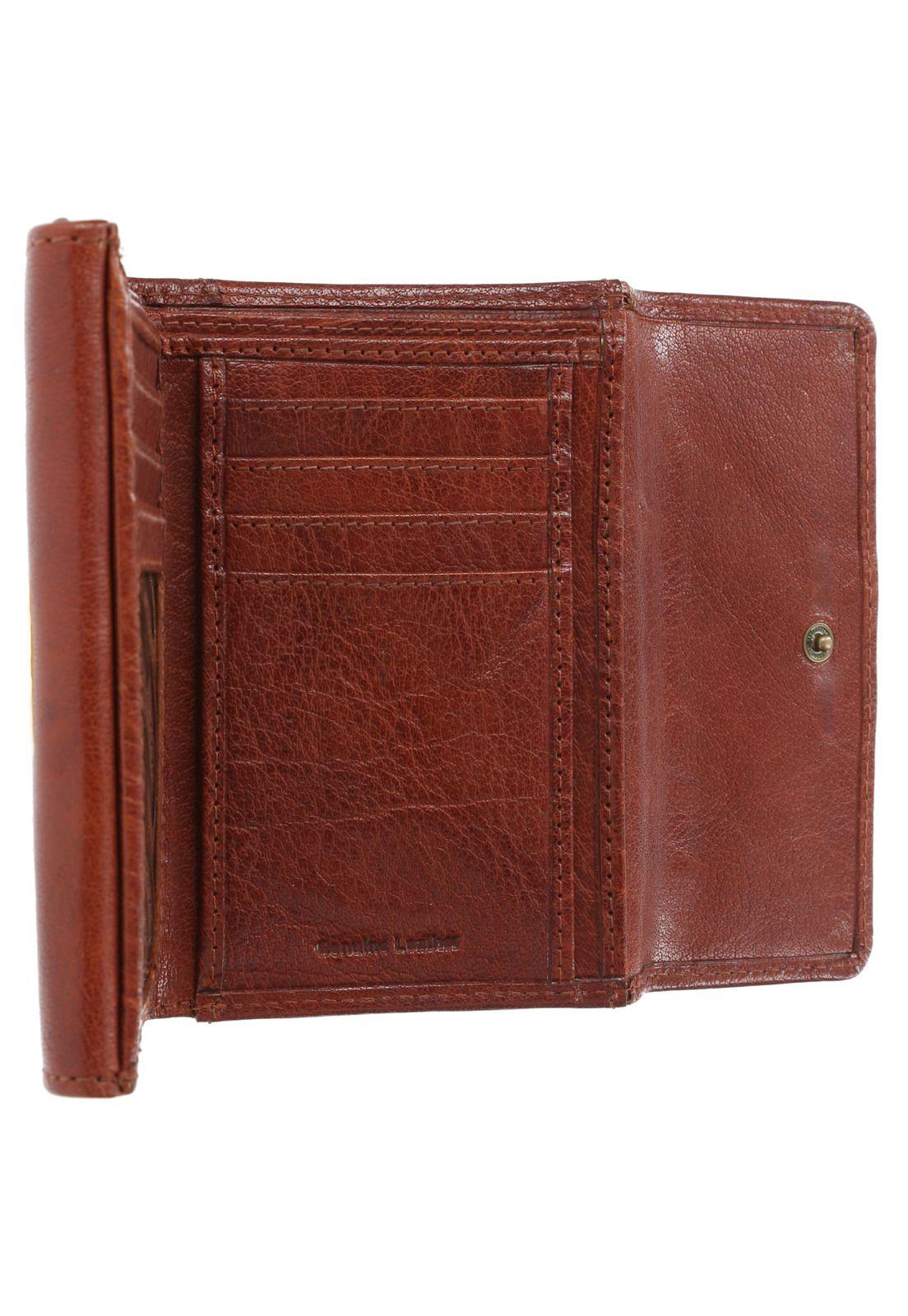 Billetera Cuero Mujer Th Jagger Café-2