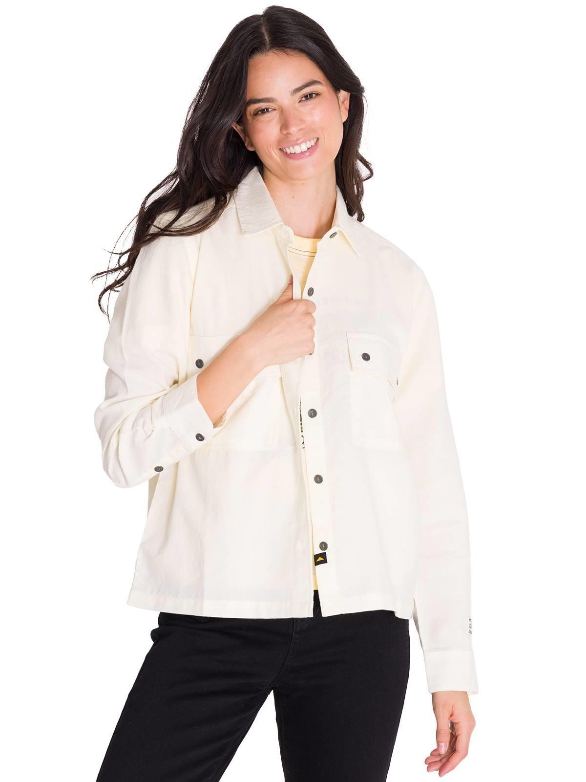 Camisa Heritage Uniform Boxy Mujer Vainilla-0
