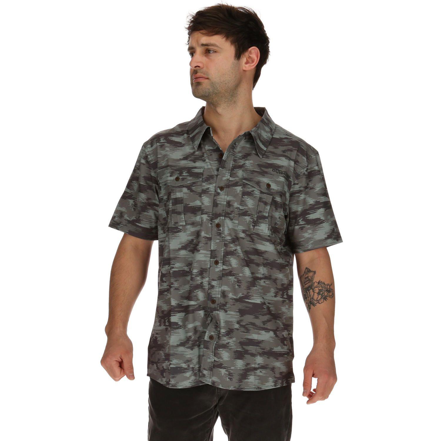 Camisa M/C Masculino Saff Gris Burton-0