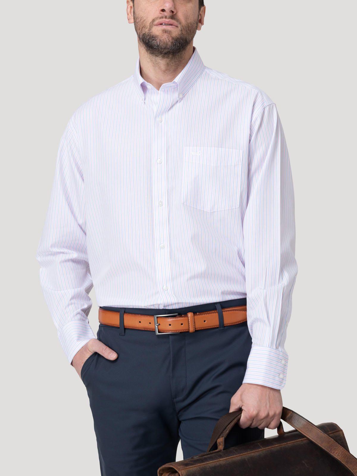 Camisa Cuello Button-Down Hombre Wf Pb Rosado-5