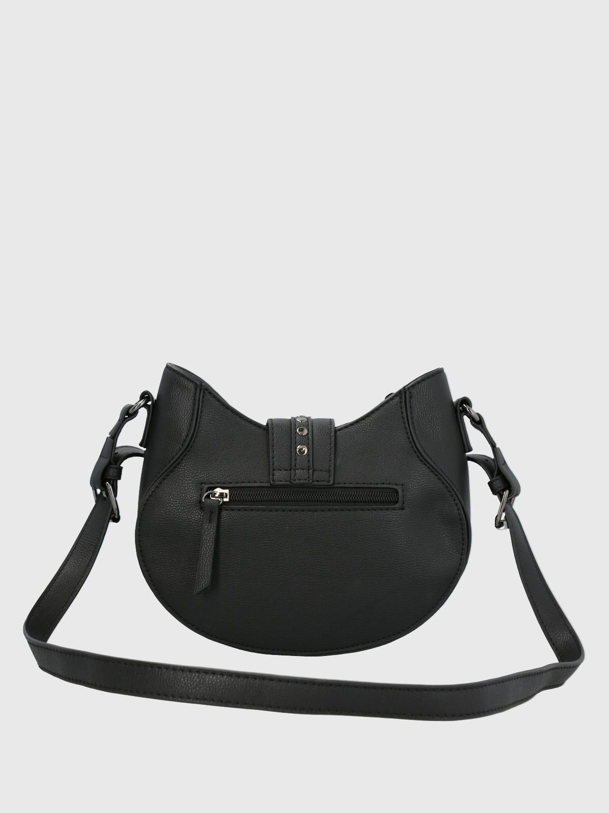 Cartera Ecocuero Mujer Karol Cross Negro-2