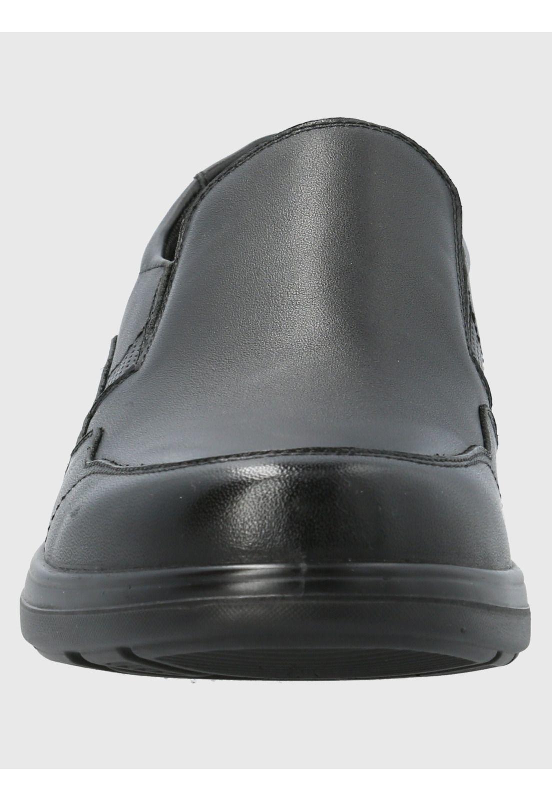 Zapato Cuero Hombre Alm Negro-3